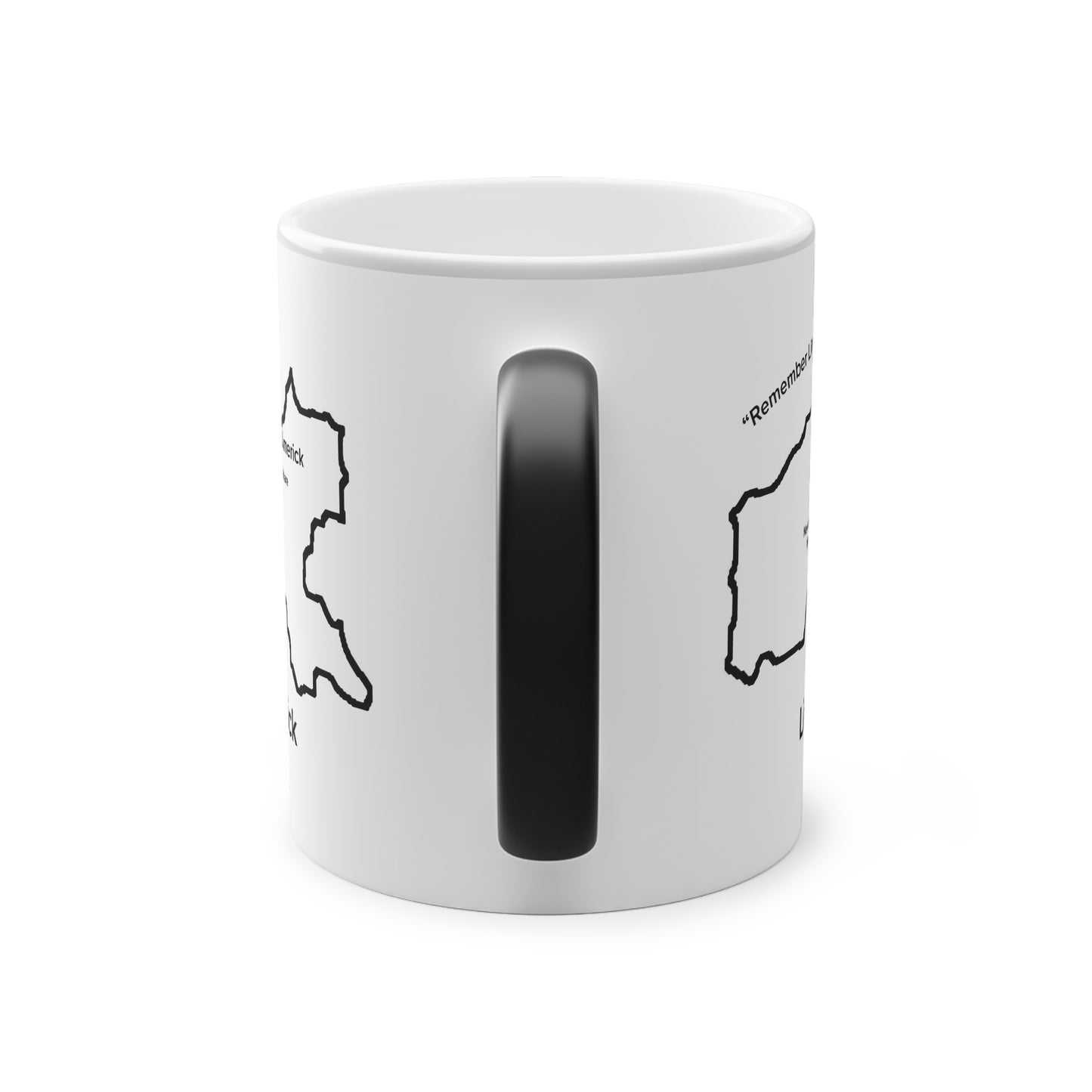 Limerick Magic Mug: Color - Changing Coffee Cup with Artistic Map Design