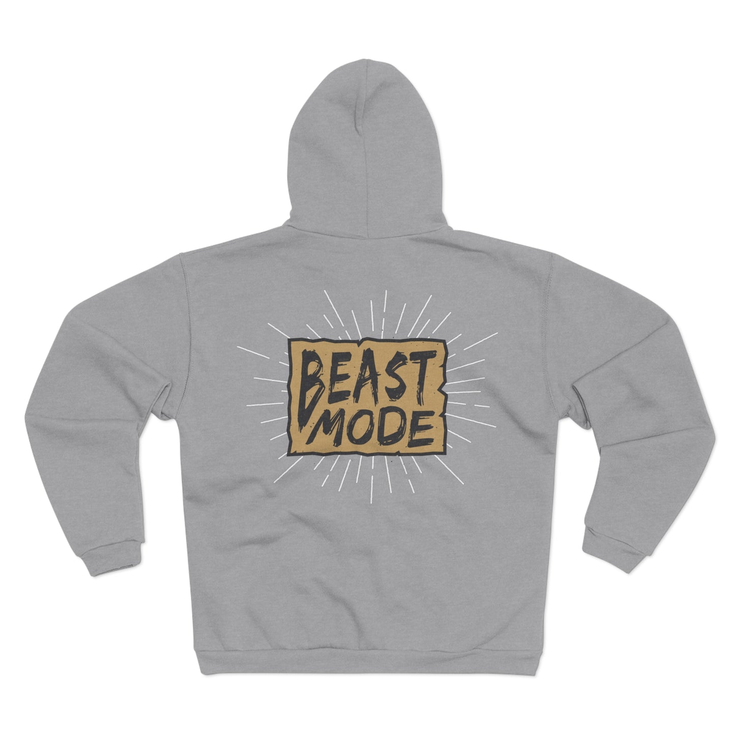 Beast Mode Unisex Hooded Zip Sweatshirt - Comfort & Style for Active Souls