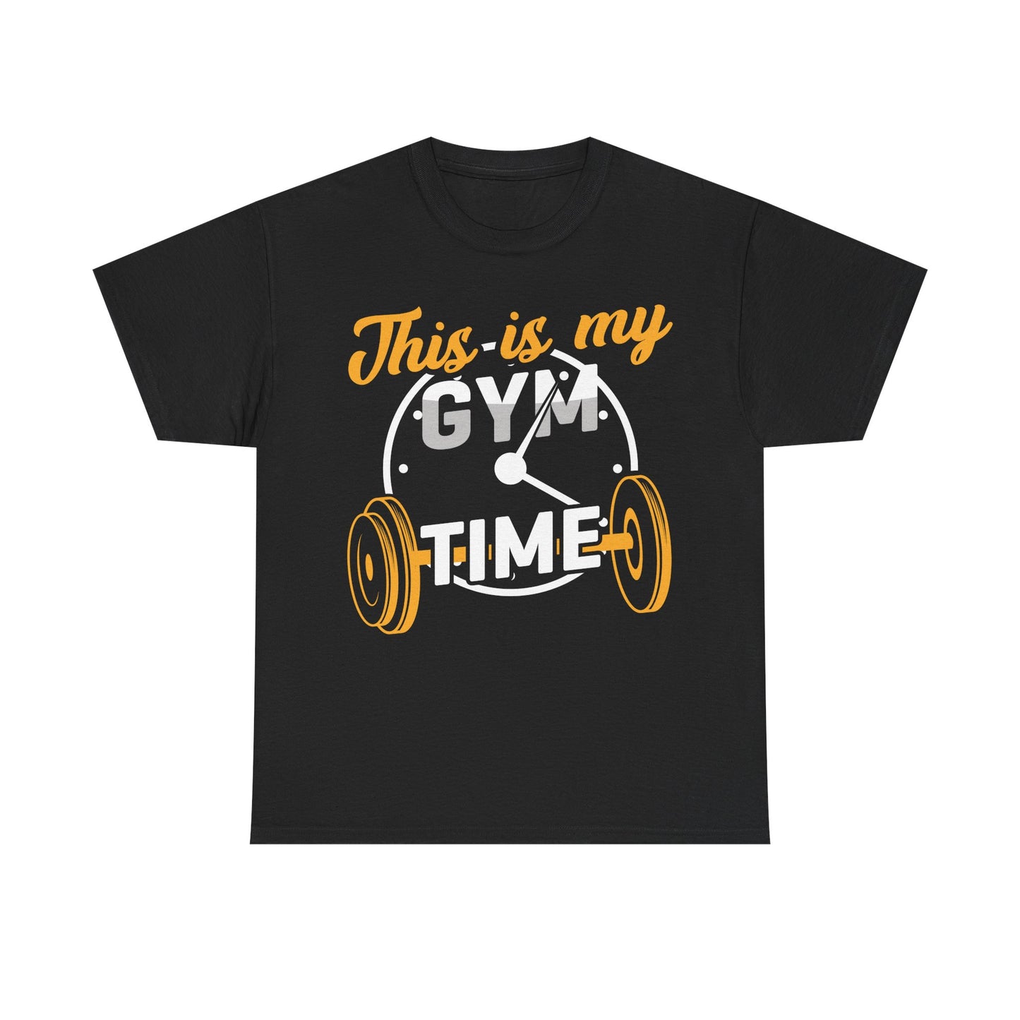 Gym Time Unisex Heavy Cotton Tee - Perfect Workout Shirt for Fitness Enthusiasts