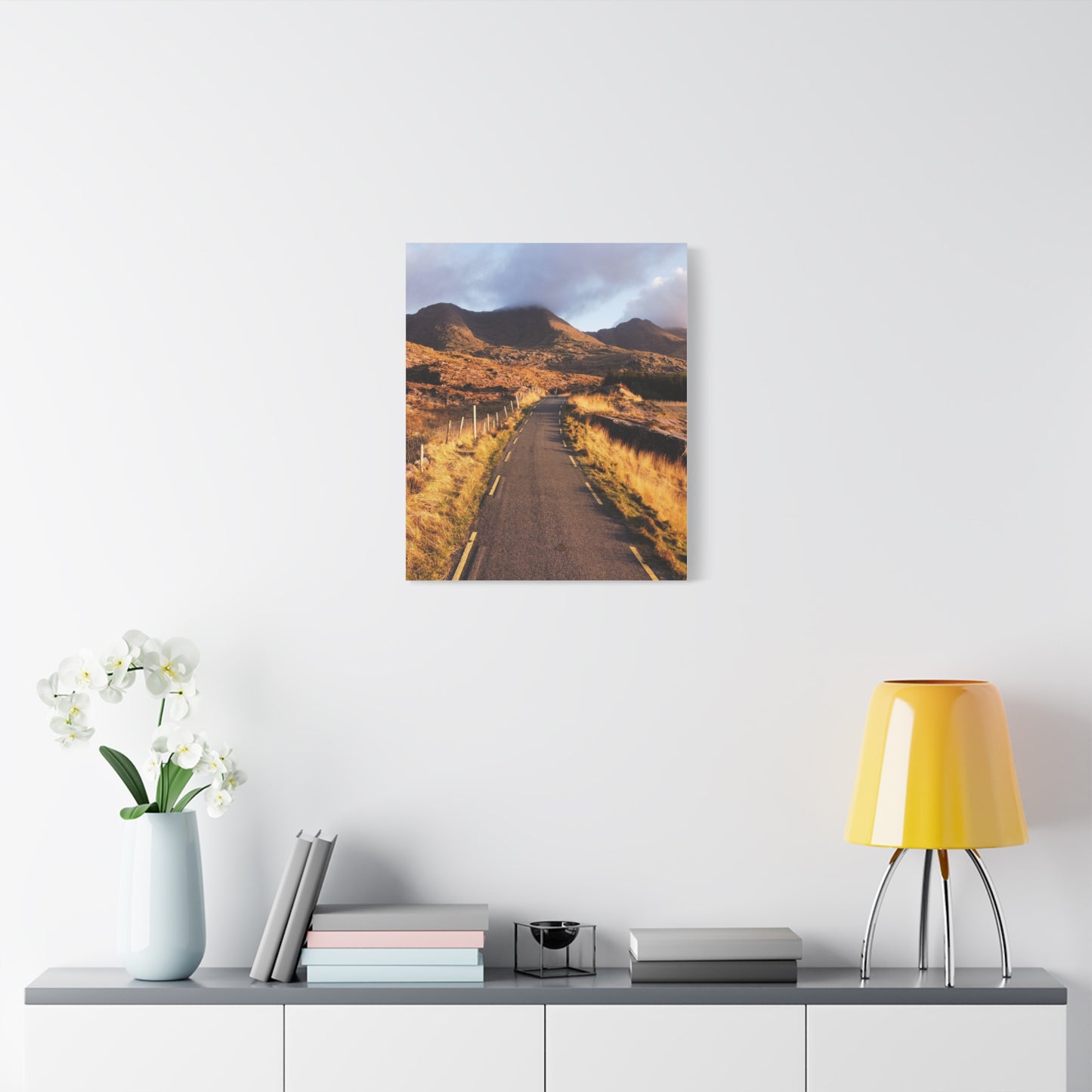 Sunset Road Matte Canvas, Stretched, 1.25"