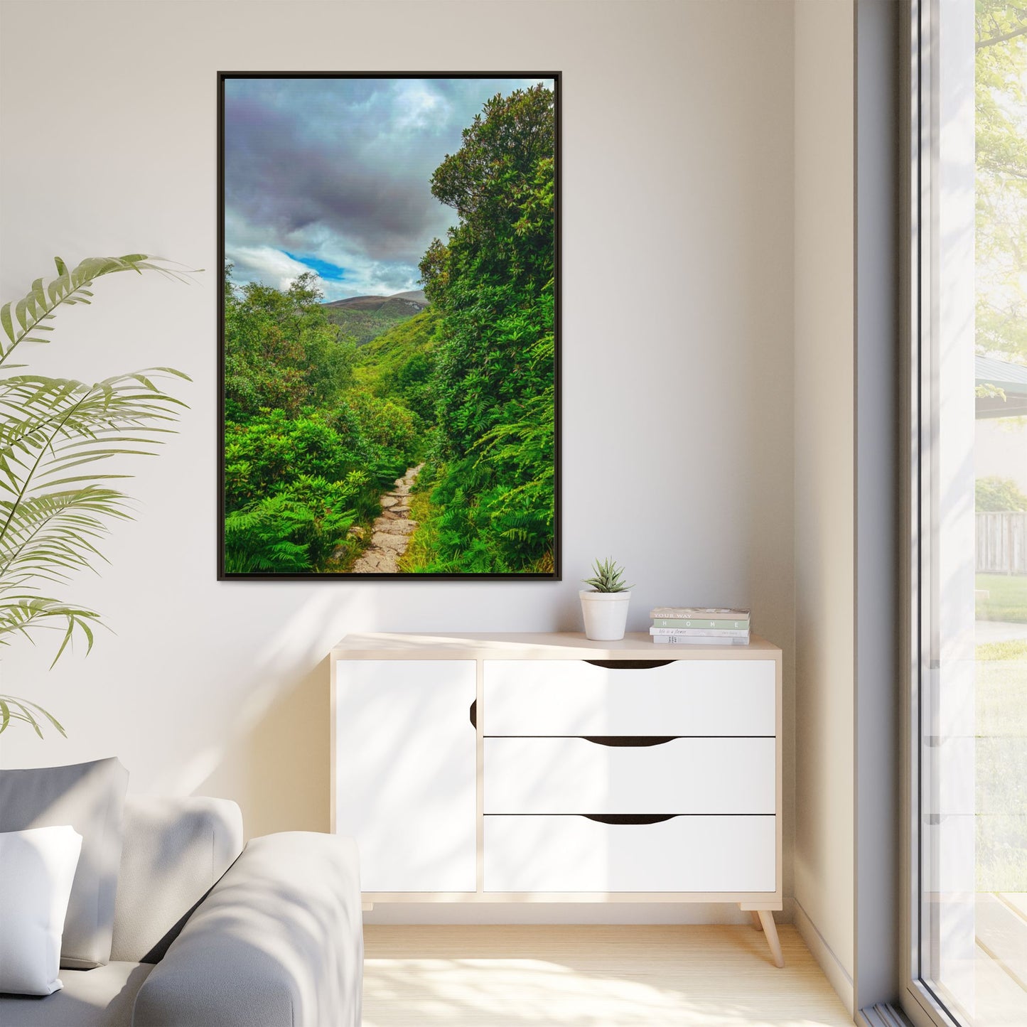 Torc Trail Matte Canvas, Framed (Multi-color)