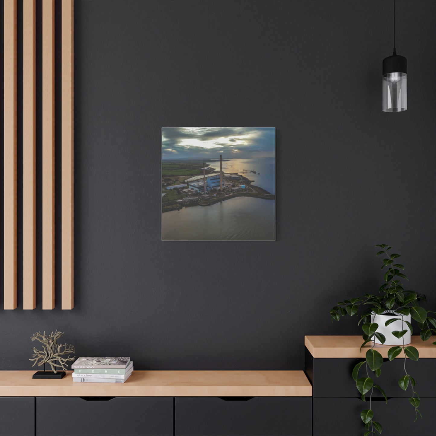 Tarbert Power Station Matte Canvas, Stretched, 1.25"