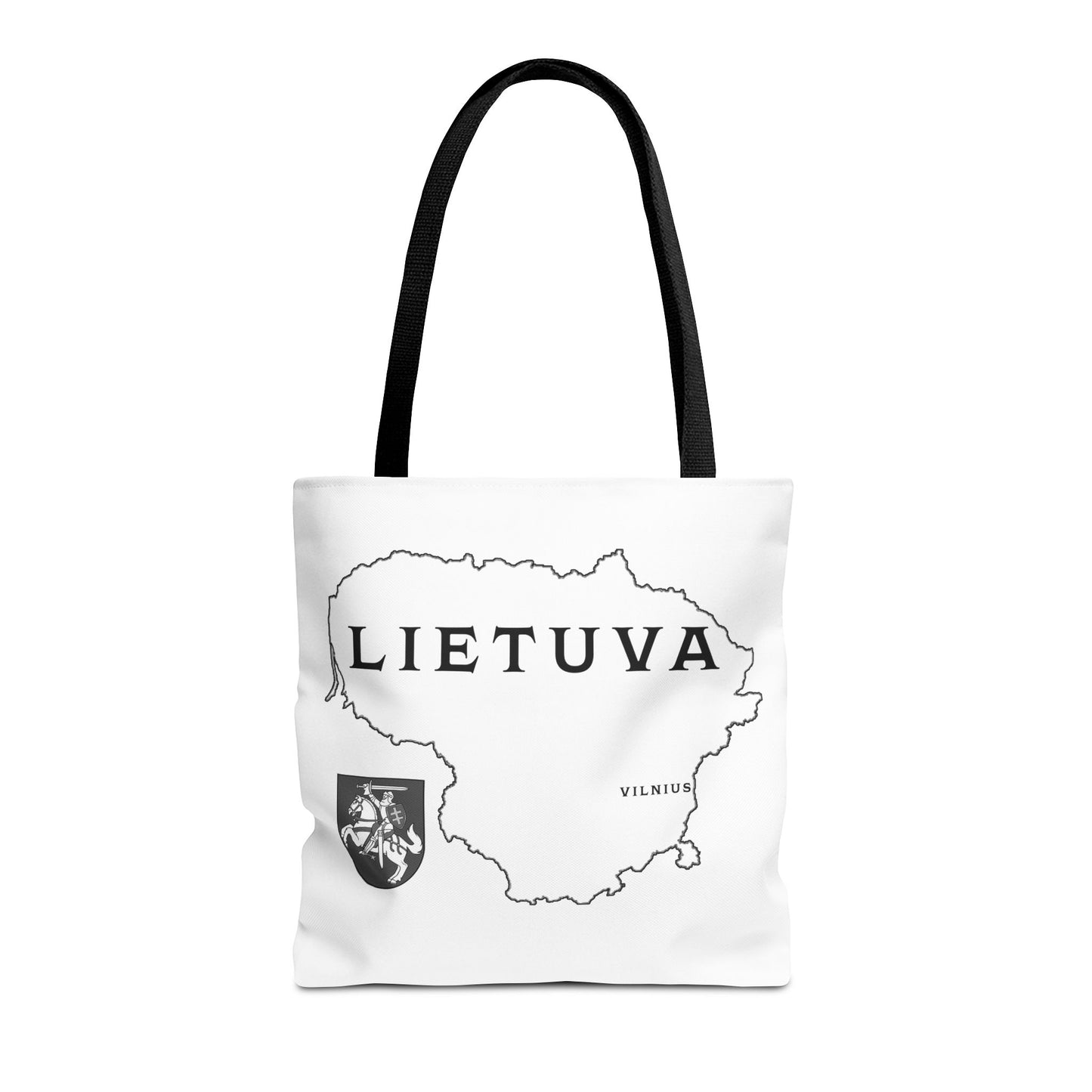 Lietuva Map Tote Bag - Stylish Travel Bag for Lithuanian Pride