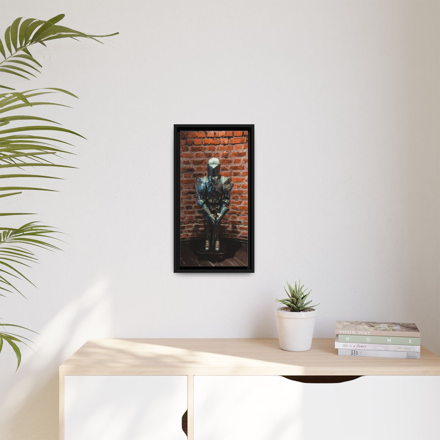 Steel Armour Medieval Age Lithuania Matte Canvas, Framed (Multi-color)