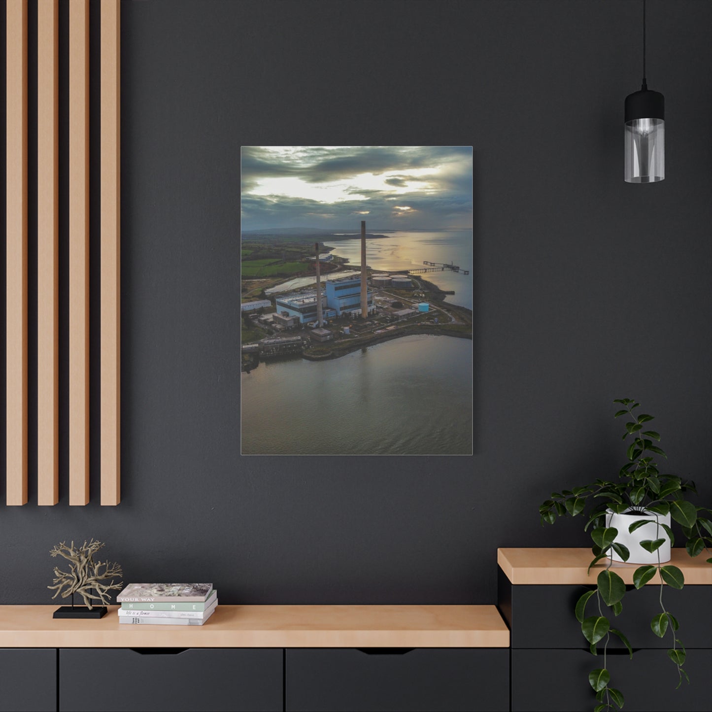 Tarbert Power Station Matte Canvas, Stretched, 1.25"