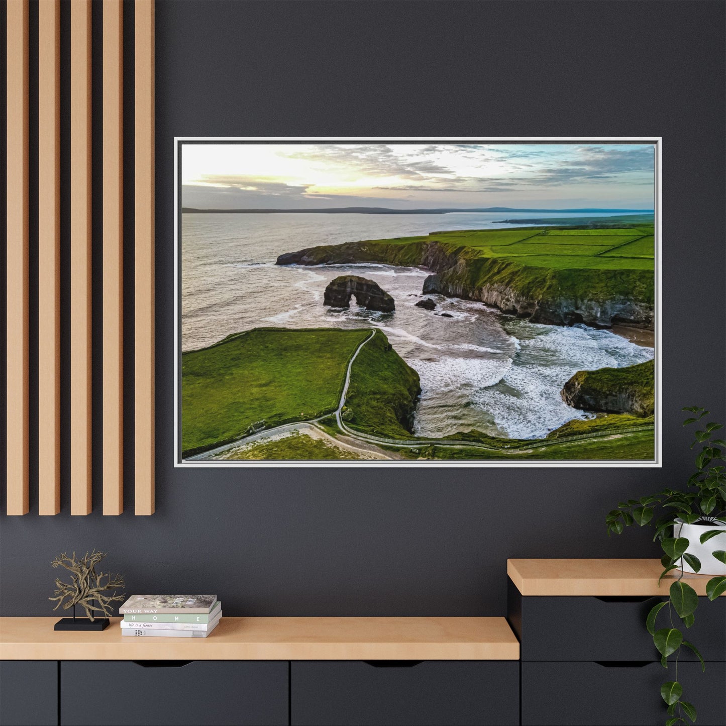 Virgin Rock Matte Canvas, Framed (Multi-color)