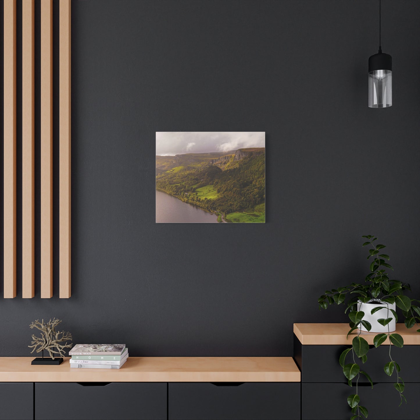 Sruth in Aghadh an Aird or The devil's Chimney Matte Canvas, Stretched, 1.25"