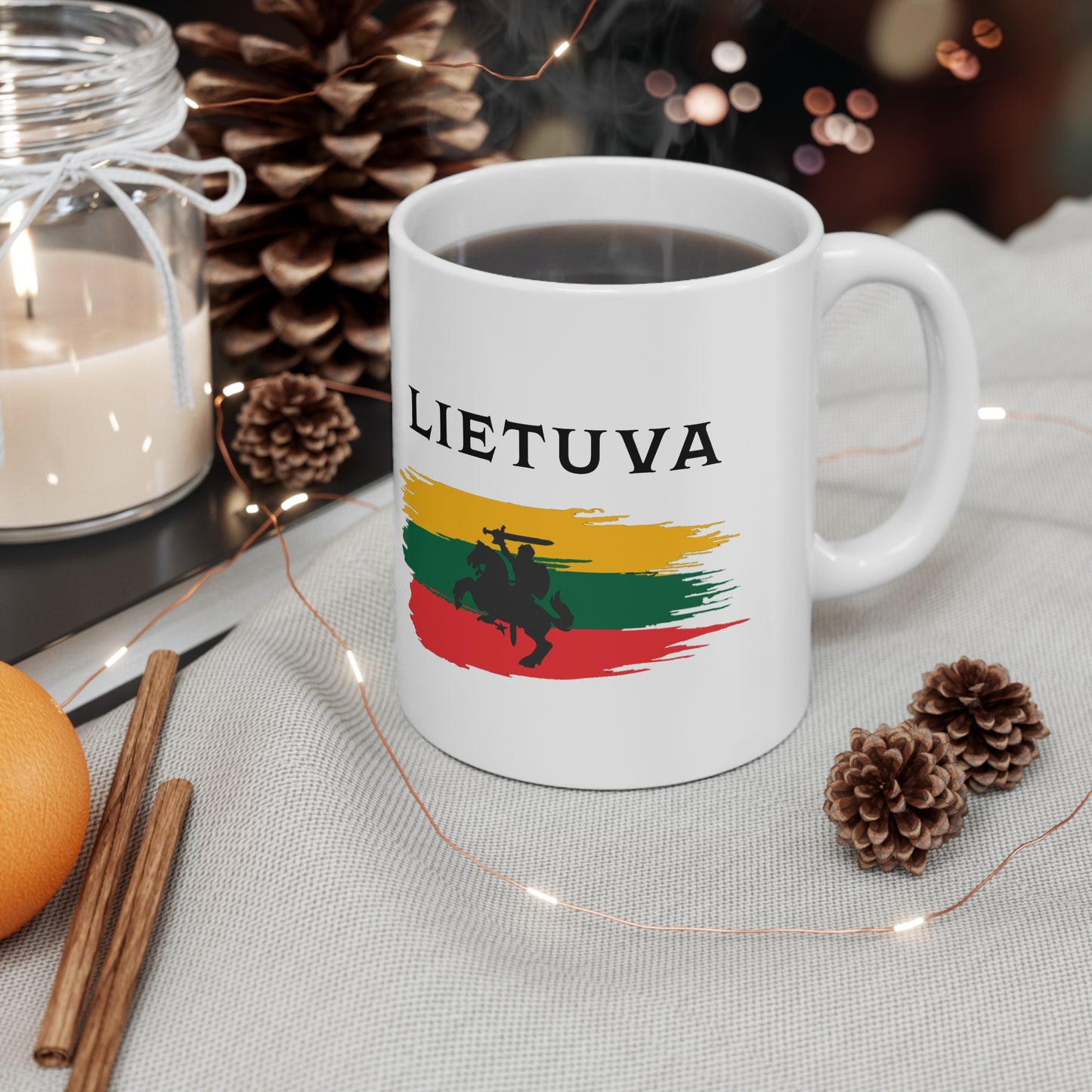 Lithuania Flag Coffee Mug - 11oz & 15oz Ceramic Cups