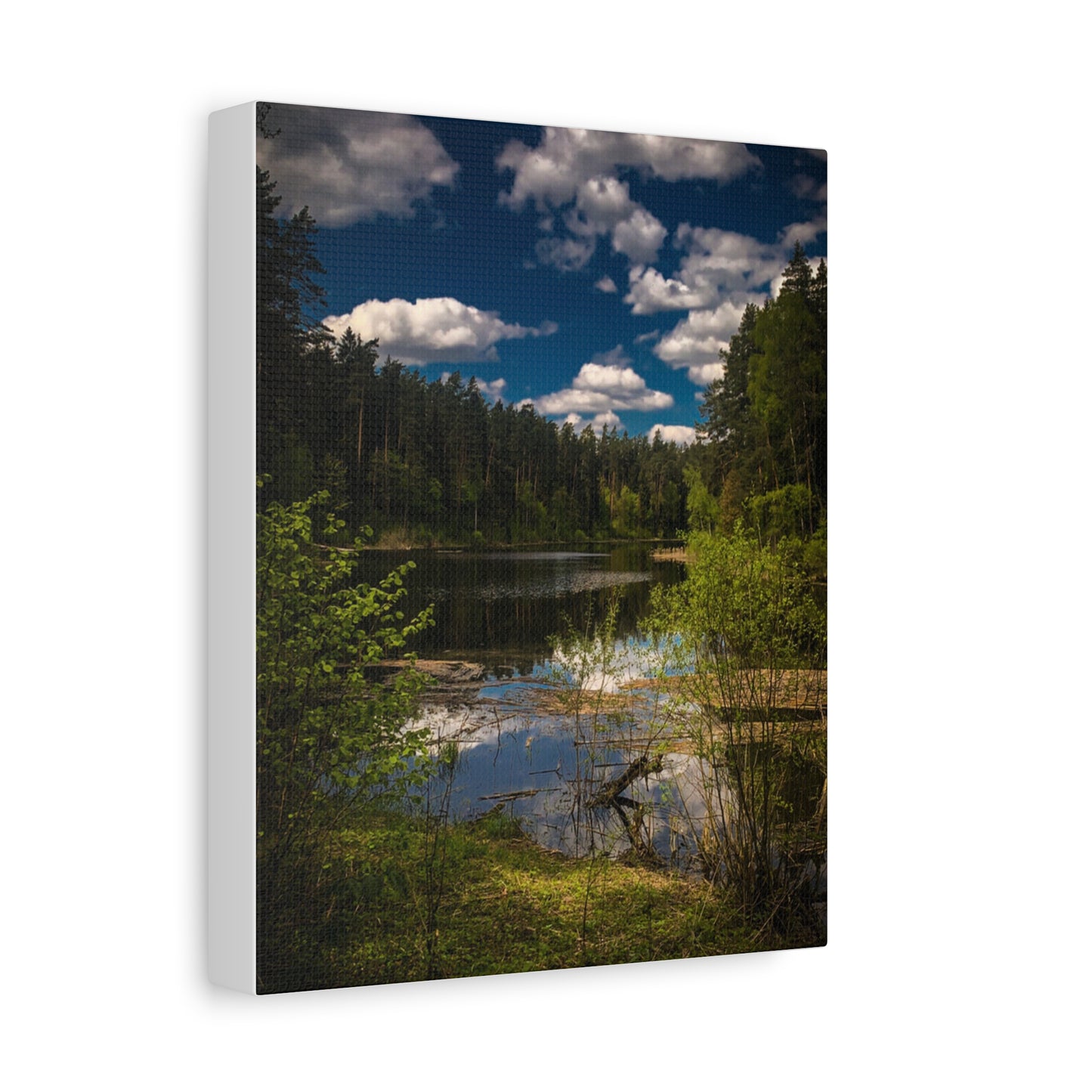 Vilnius Lake, Lithuania Matte Canvas, Stretched, 1.25"