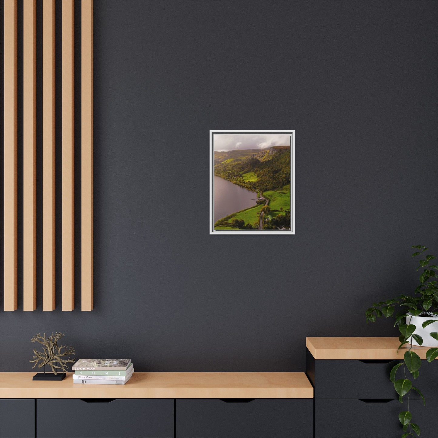 South in Aghadh an Aird or The Devil's Cheney Matte Canvas, Framed (Multi-color)