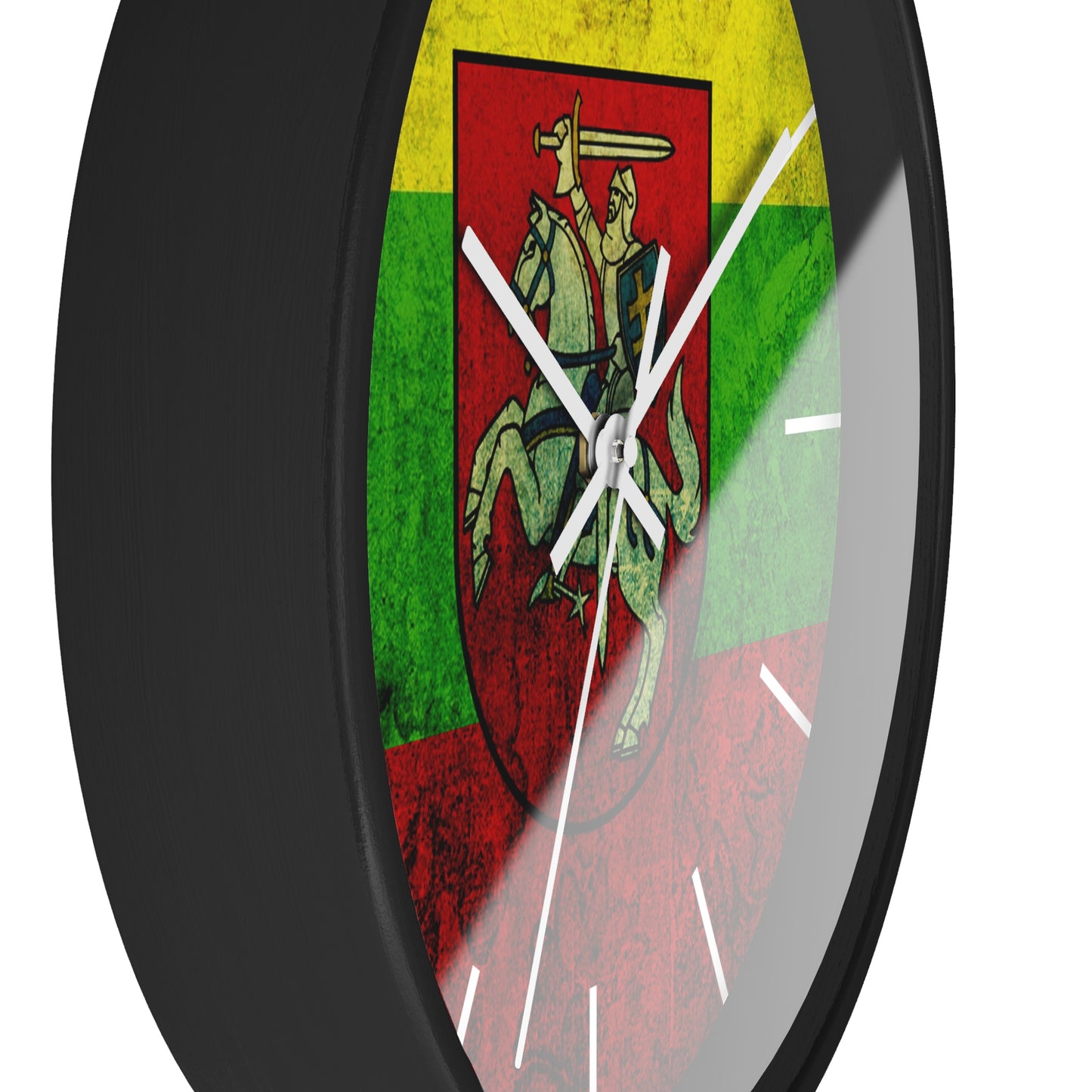 Lithuanian Heritage Wall Clock - Vintage Flag Design