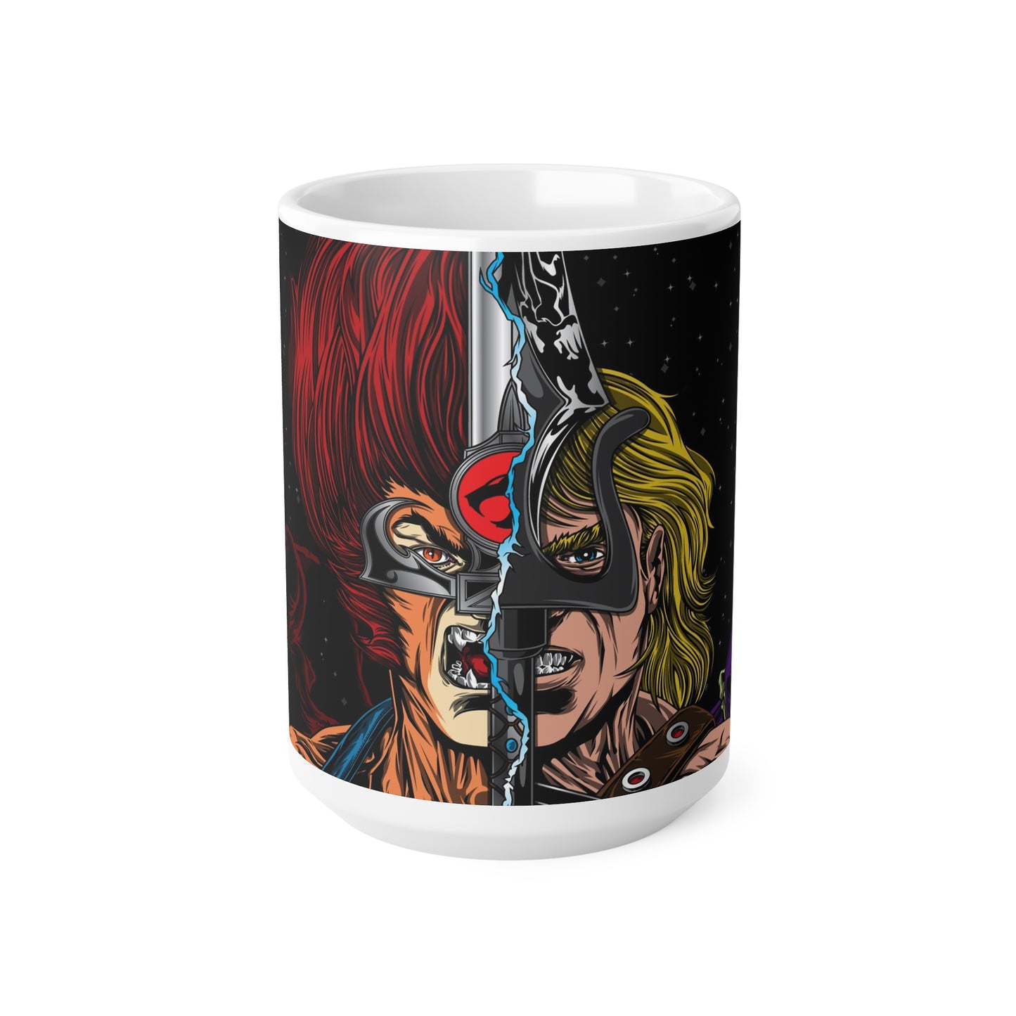Epic Battle Ceramic Coffee Mug - 11oz & 15oz | Perfect for Warrior Enthusiasts & Gift for Comic Fans