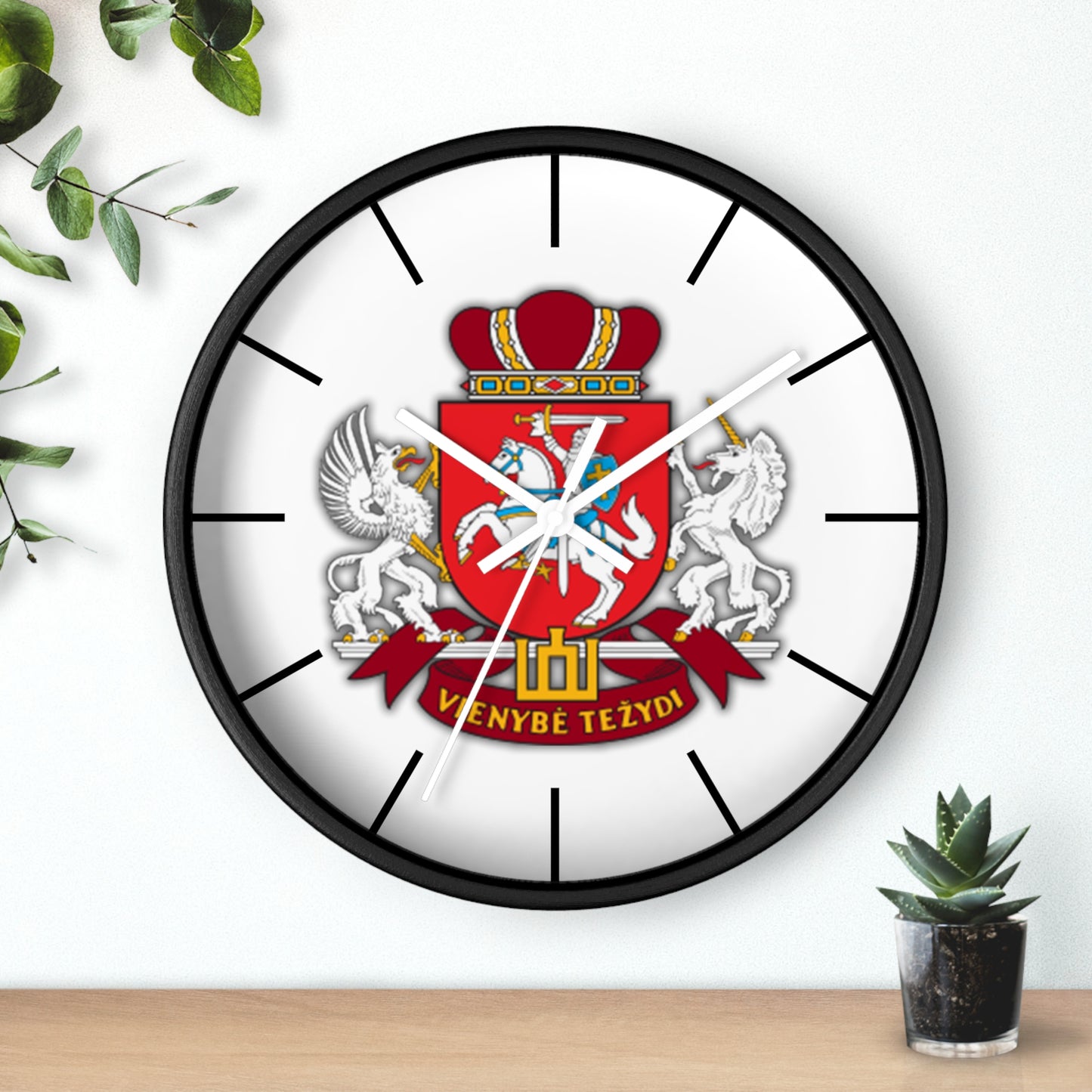 Venybe Tezydi Wall Clock - Unique Heraldic Design for Home Decor