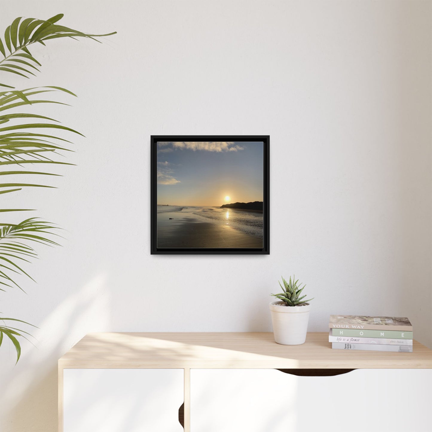 Sunset Matte Canvas, Framed (Multi-color)