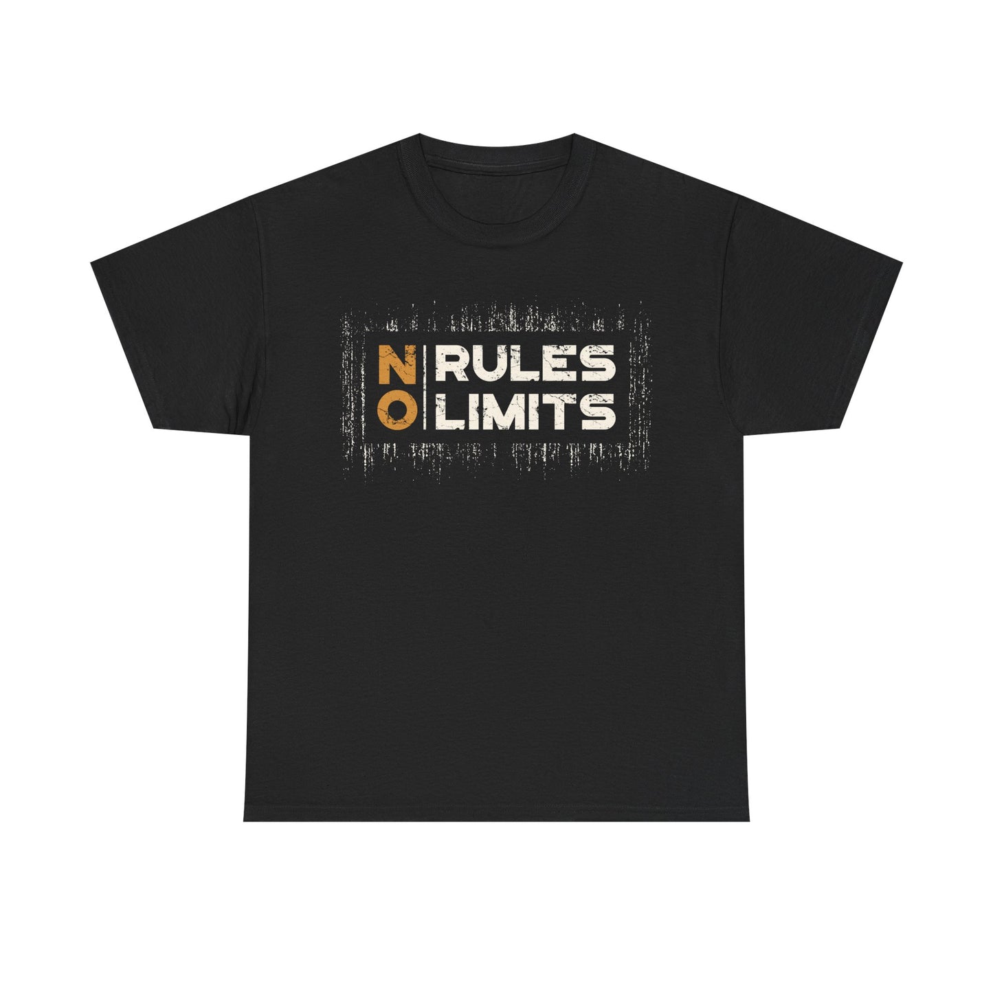 No Rules Limits Unisex Heavy Cotton Tee - Bold Graphic Tee for Freedom Lovers