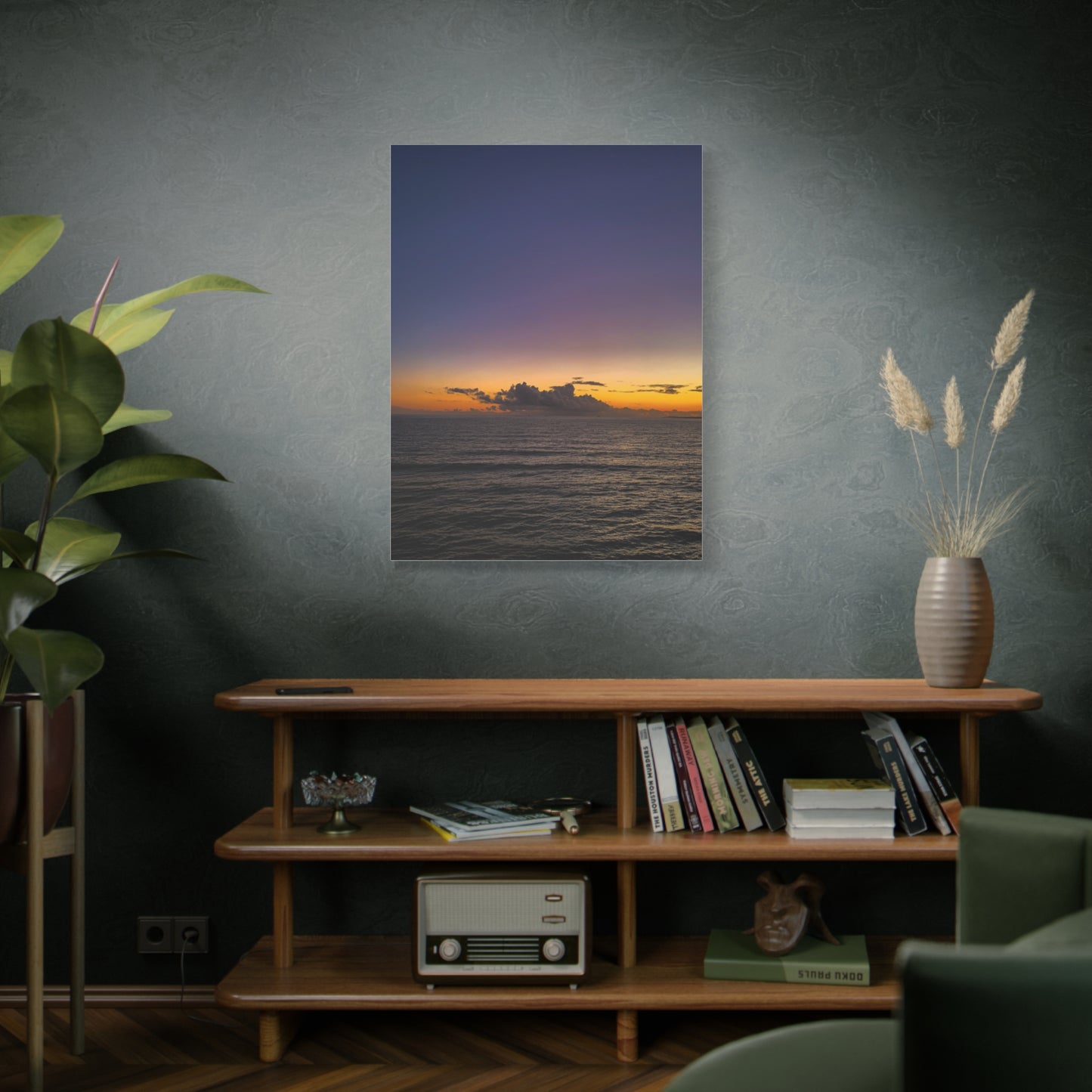 Sunset in Ocean 2 Matte Canvas, Stretched, 1.25"