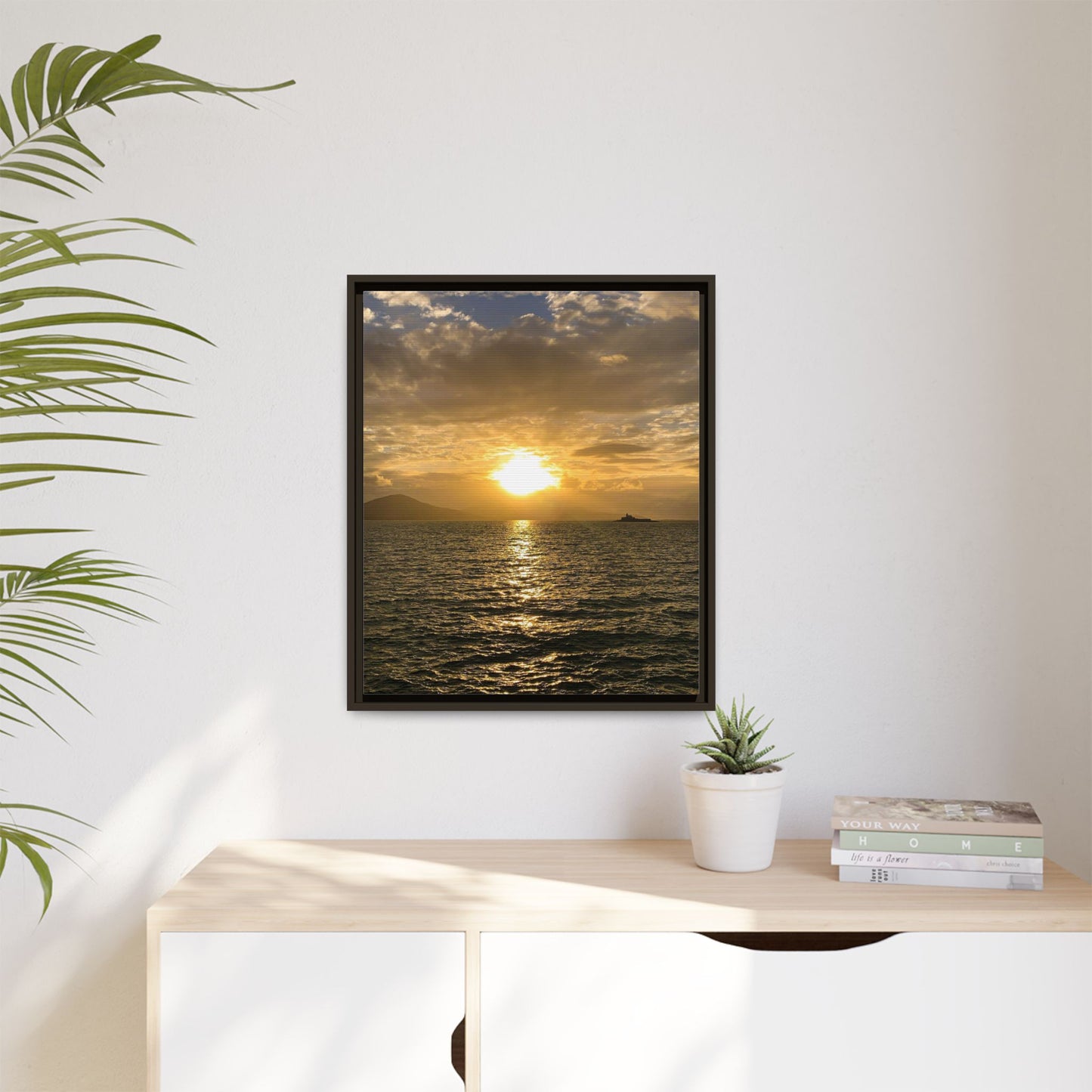 Sunset in Fenit Matte Canvas, Framed (Multi-color)