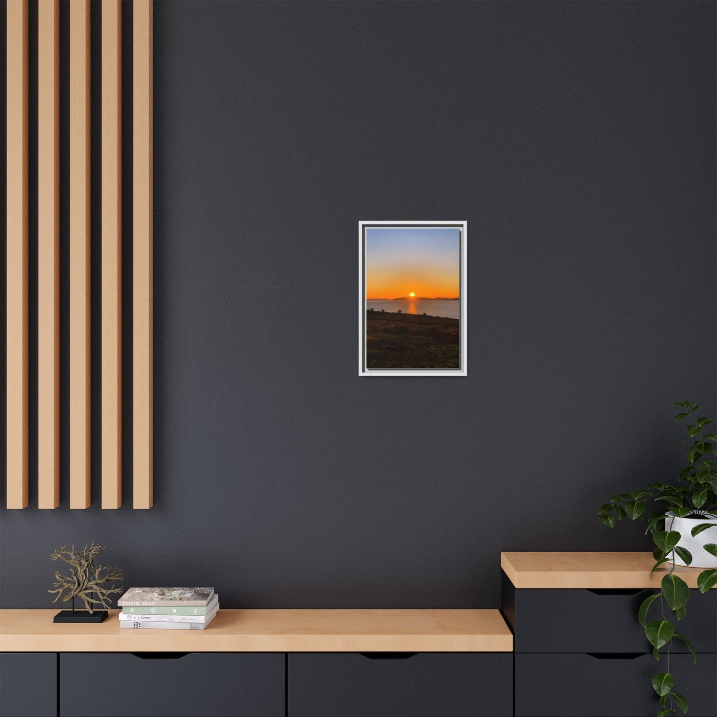 Sunset Ring Of Kerry Matte Canvas, Framed (Multi-color)