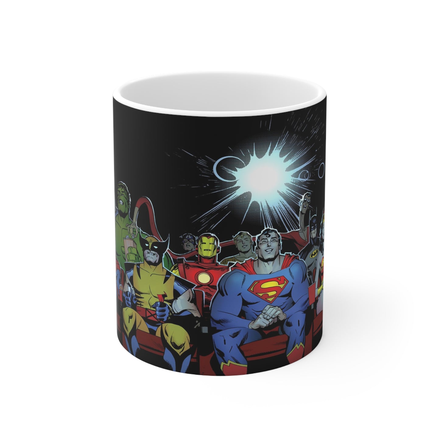 Superhero Ceramic Coffee Mug – 11oz & 15oz – Perfect for Comic Fans