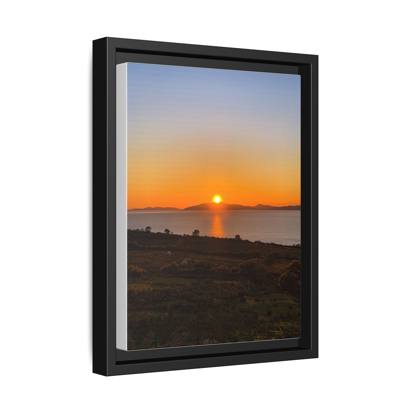 Sunset Ring Of Kerry Matte Canvas, Framed (Multi-color)