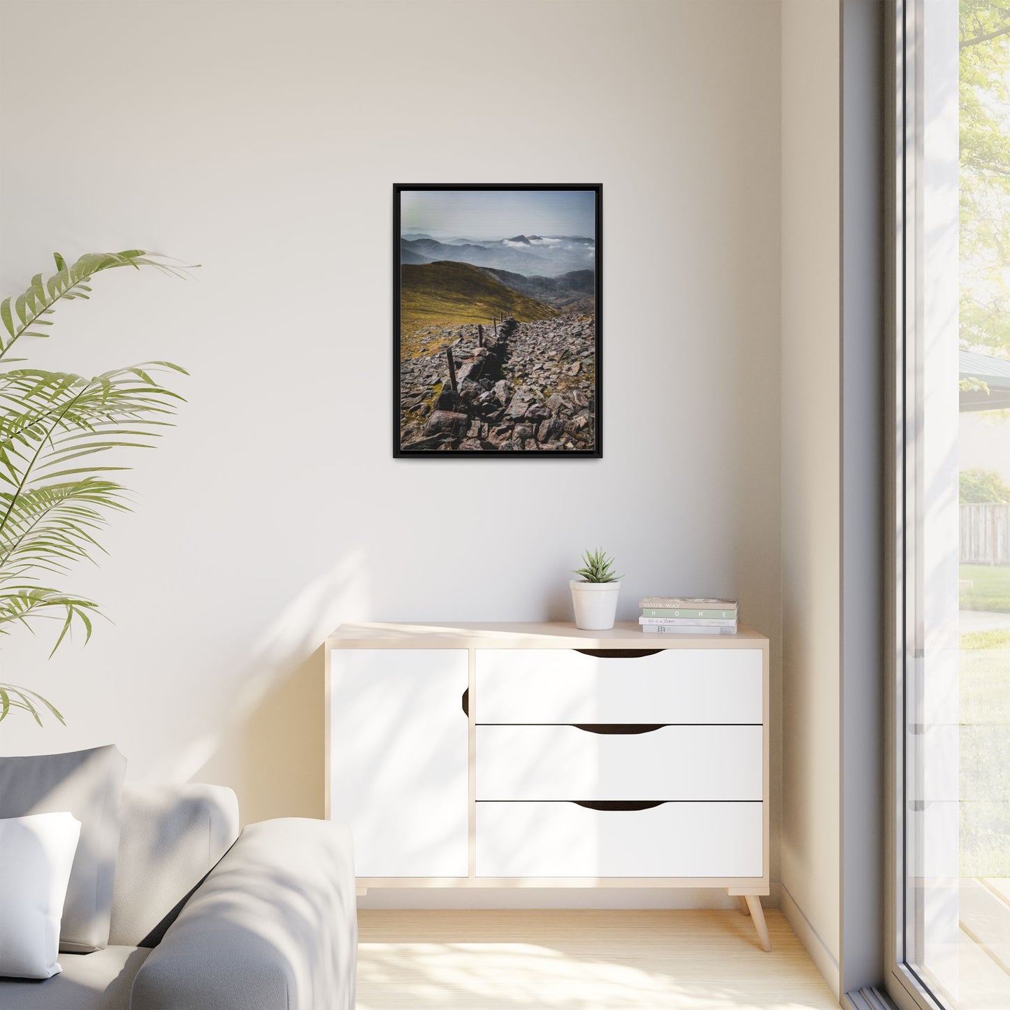 Wall Matte Canvas, Framed (Multi-color)