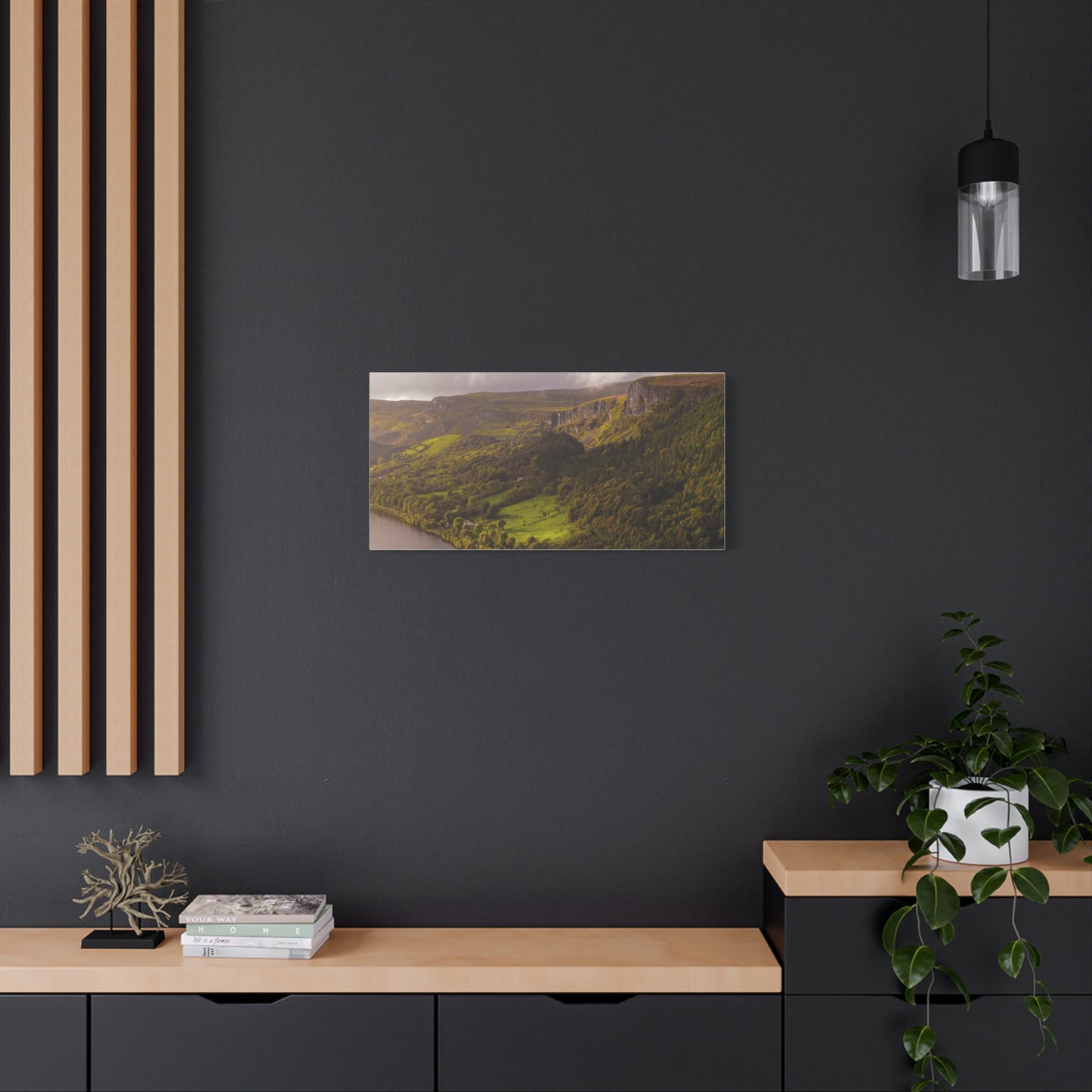 Sruth in Aghadh an Aird or The devil's Chimney Matte Canvas, Stretched, 1.25"