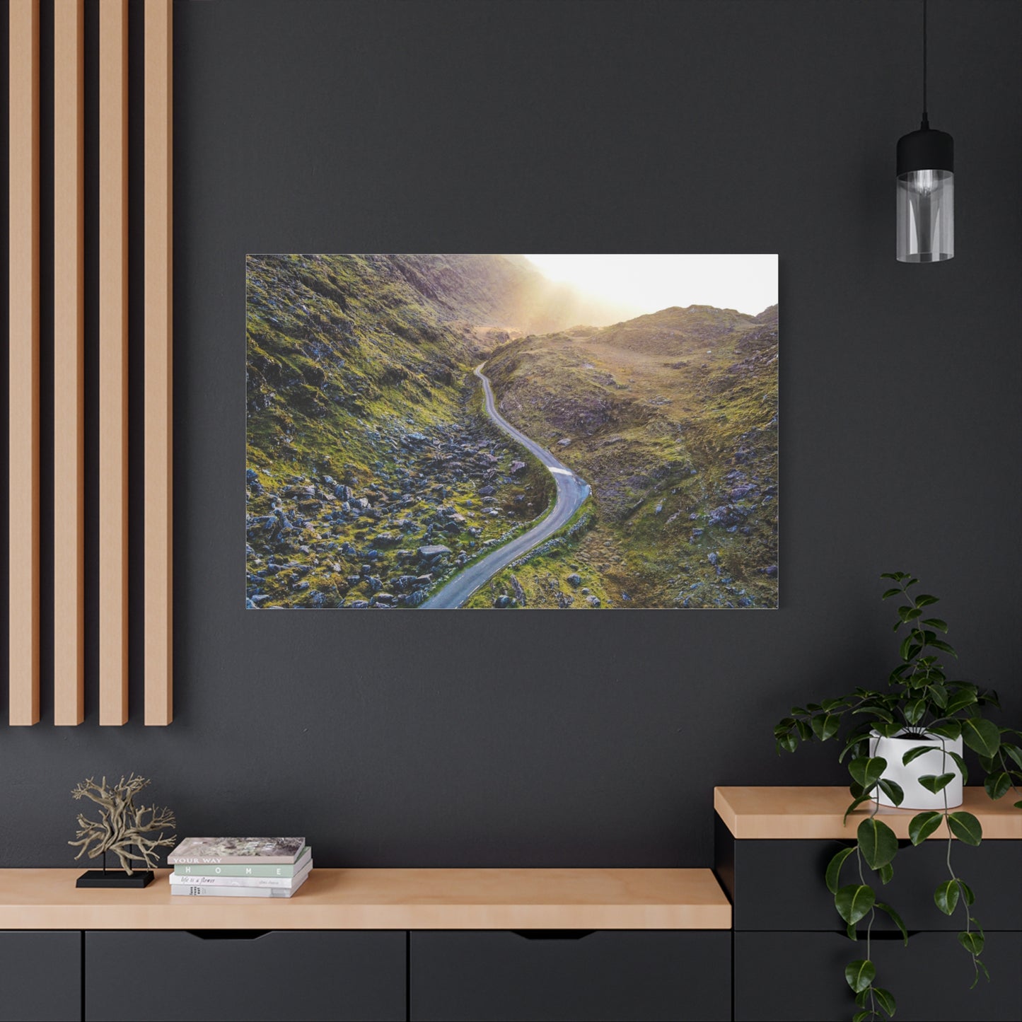 Valley Road Matte Canvas, Stretched, 1.25"