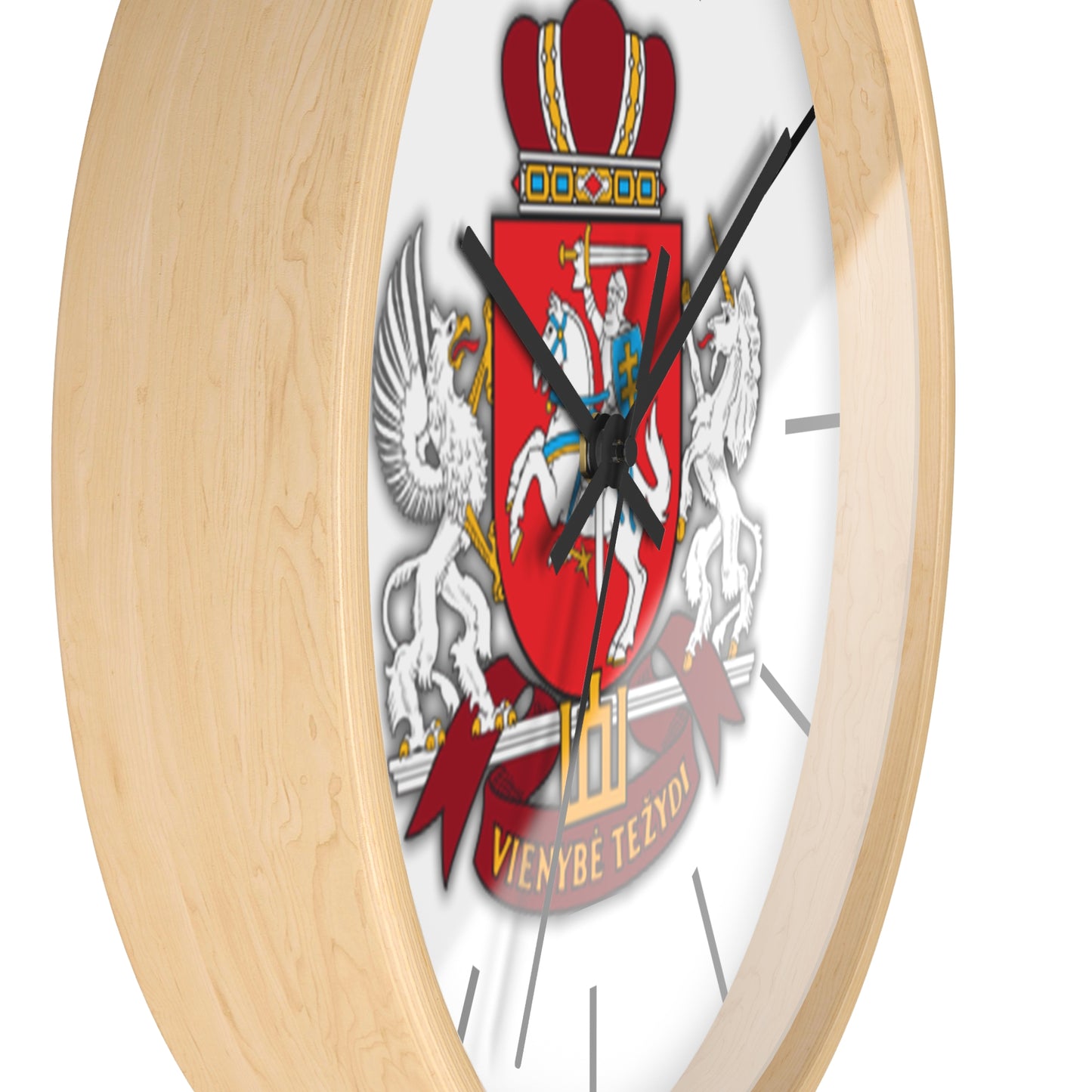 Venybe Tezydi Wall Clock - Unique Heraldic Design for Home Decor
