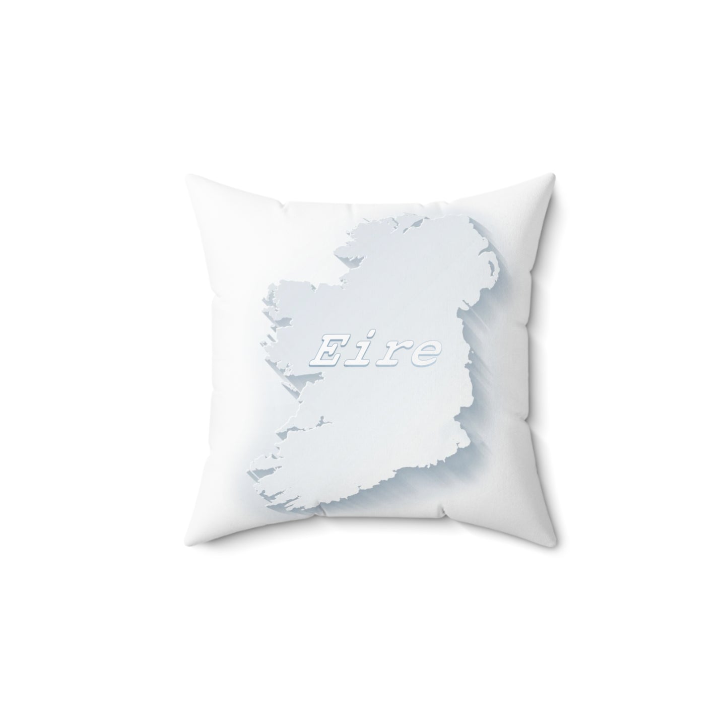Eire white Spun Polyester Square Pillow