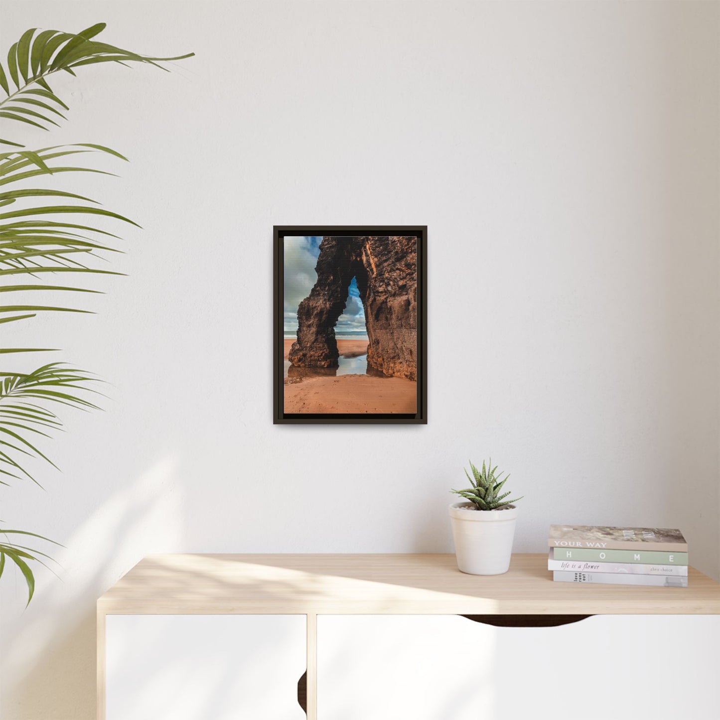 Ballybunion Cliff Matte Canvas, Framed (Multi-color)