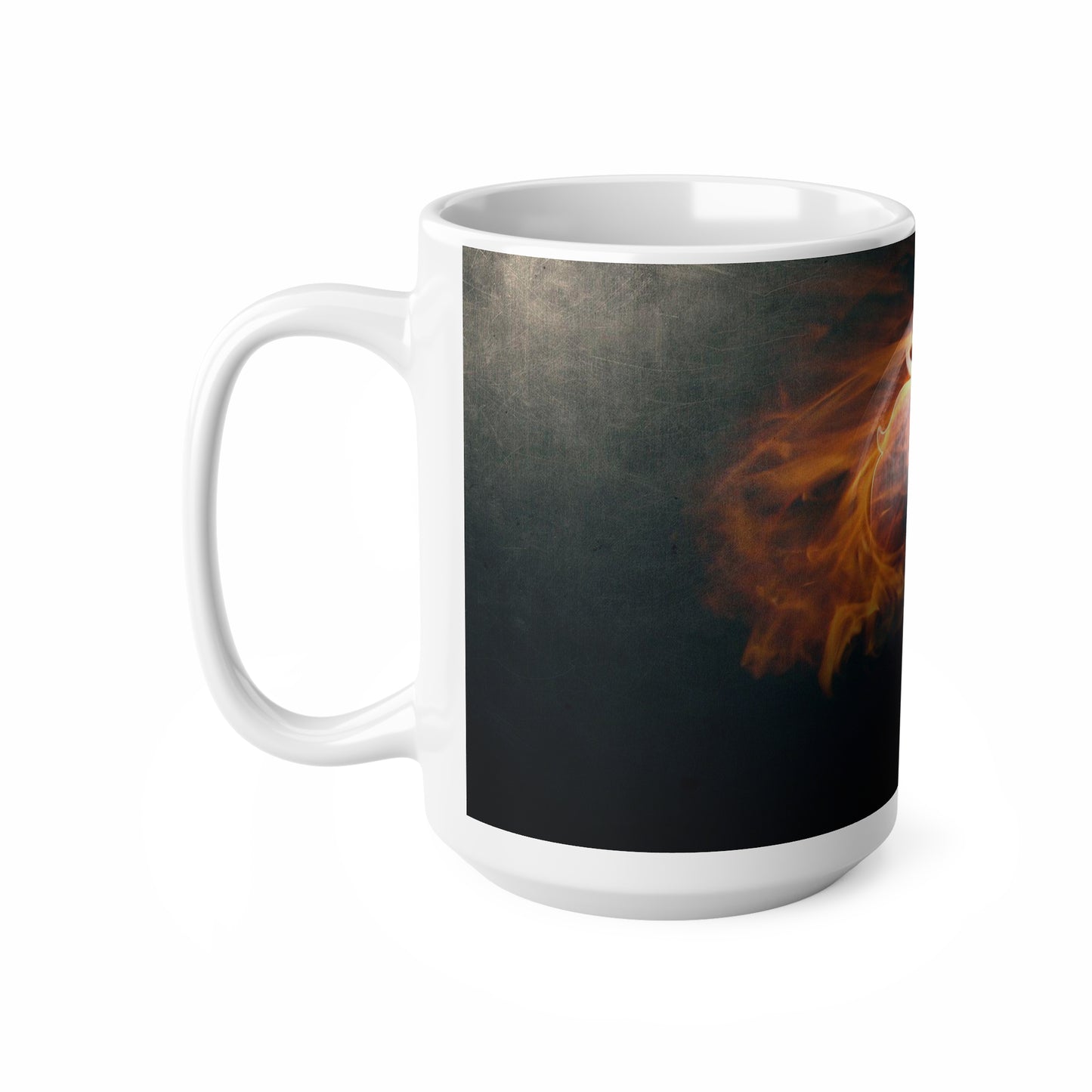Mystical Fire Lion Ceramic Coffee Cup - 11oz & 15oz