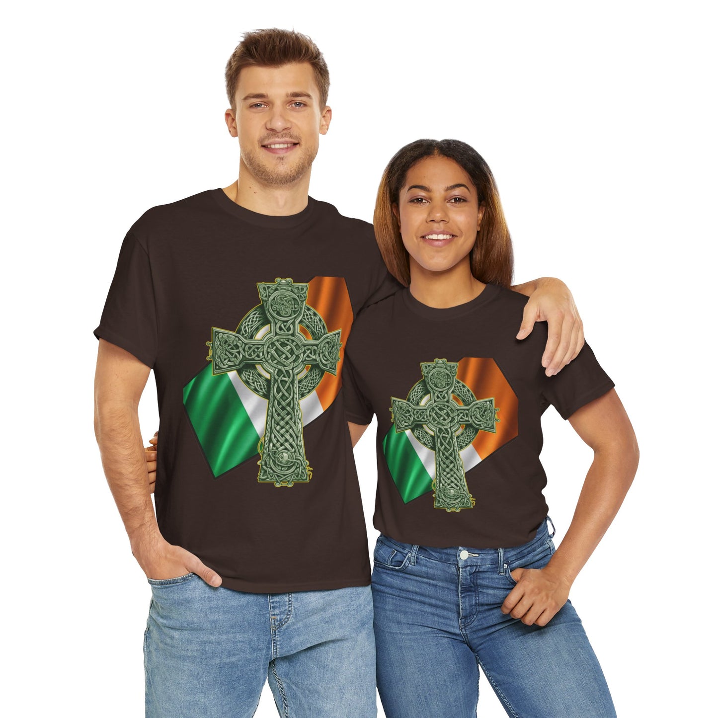 Celtic Cross Unisex Heavy Cotton Tee