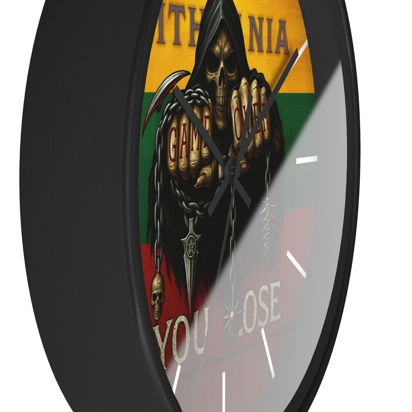 Lithuania Wall Clock Art "You lose"