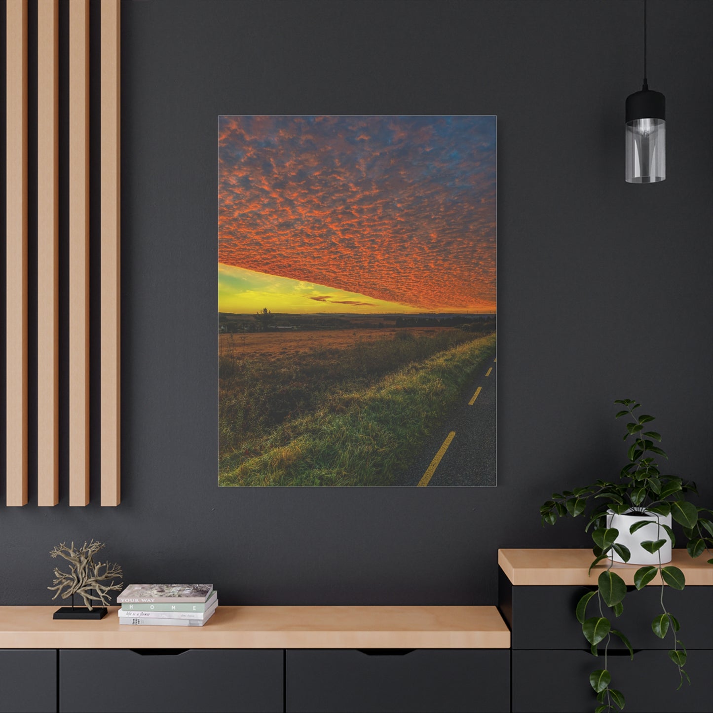 Cloudy Sunset Matte Canvas, Stretched, 1.25"