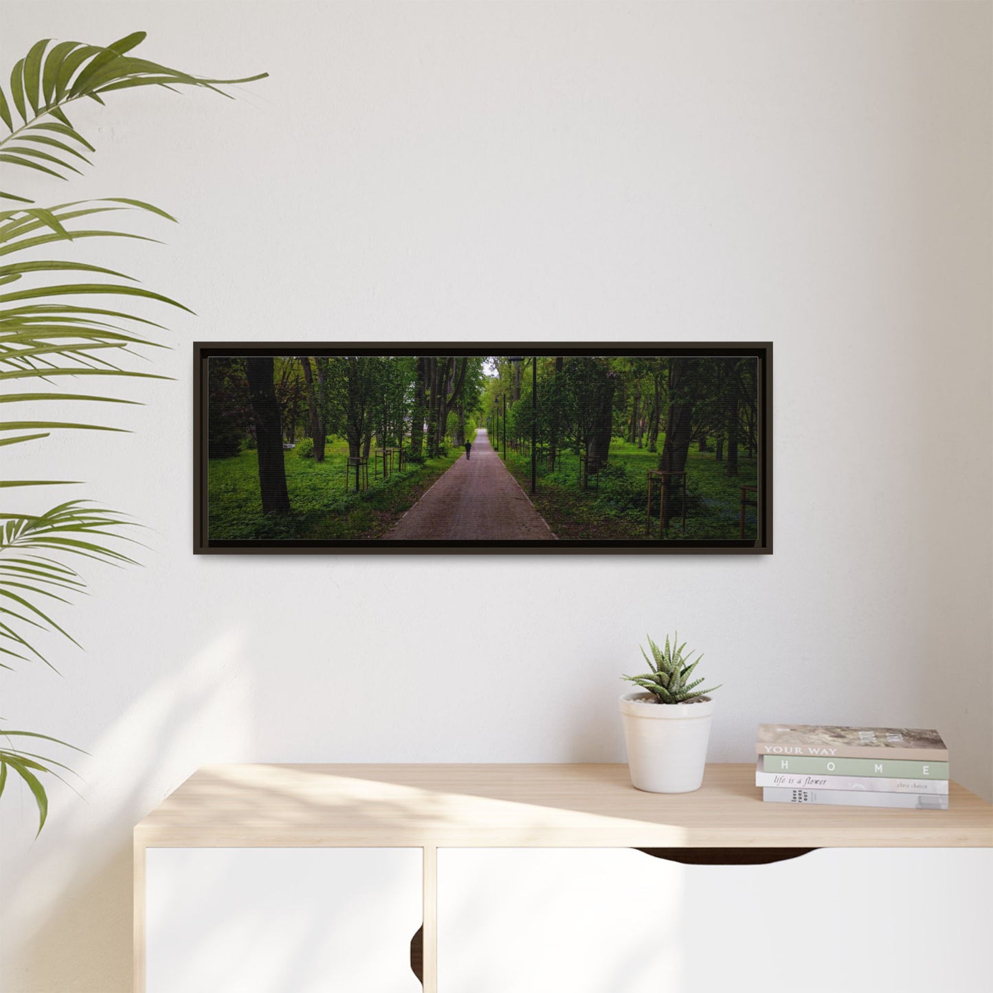 Zagares Park Matte Canvas, Framed (Multi-color)