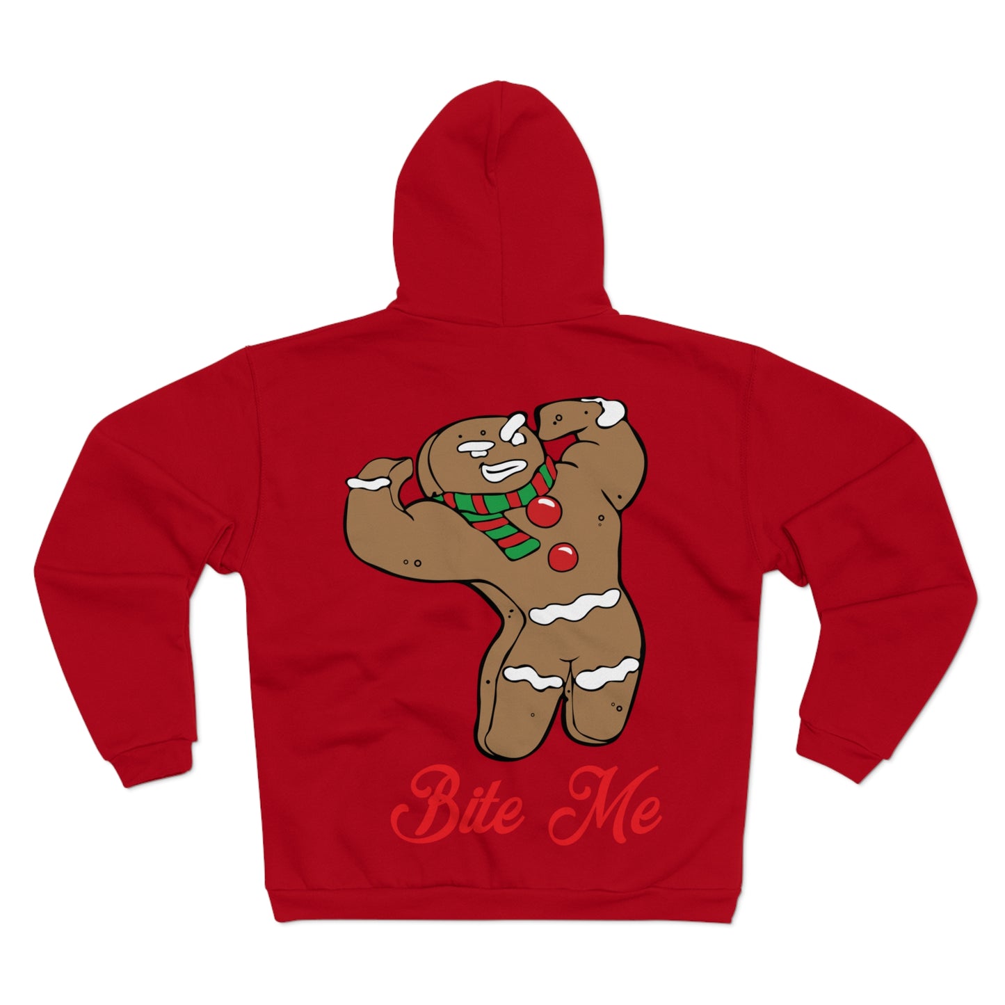 Funny Gingerbread Cookie Hoodie - Bite Me Christmas