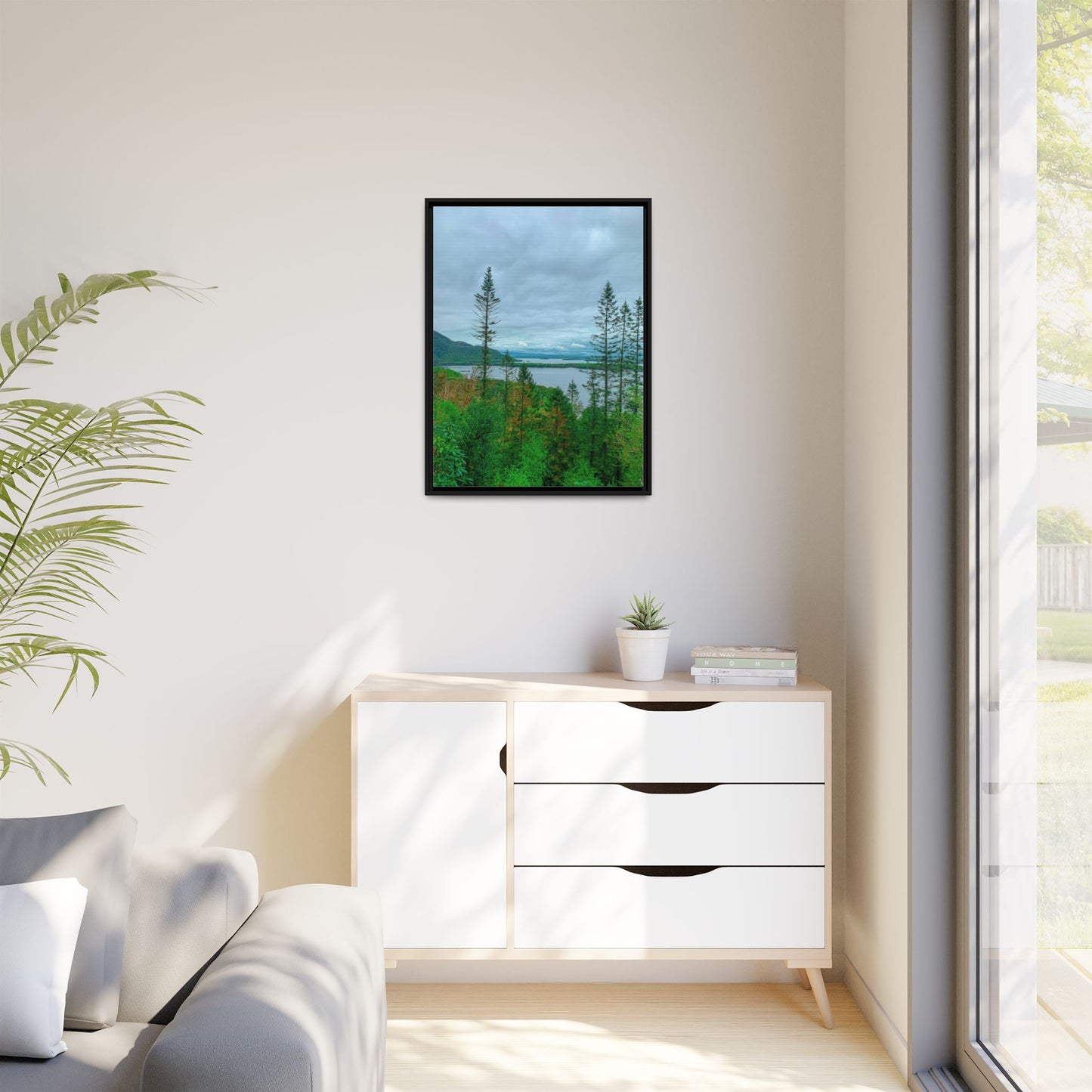 Torc Mountain Trail 2 Matte Canvas, Framed (Multi-color)