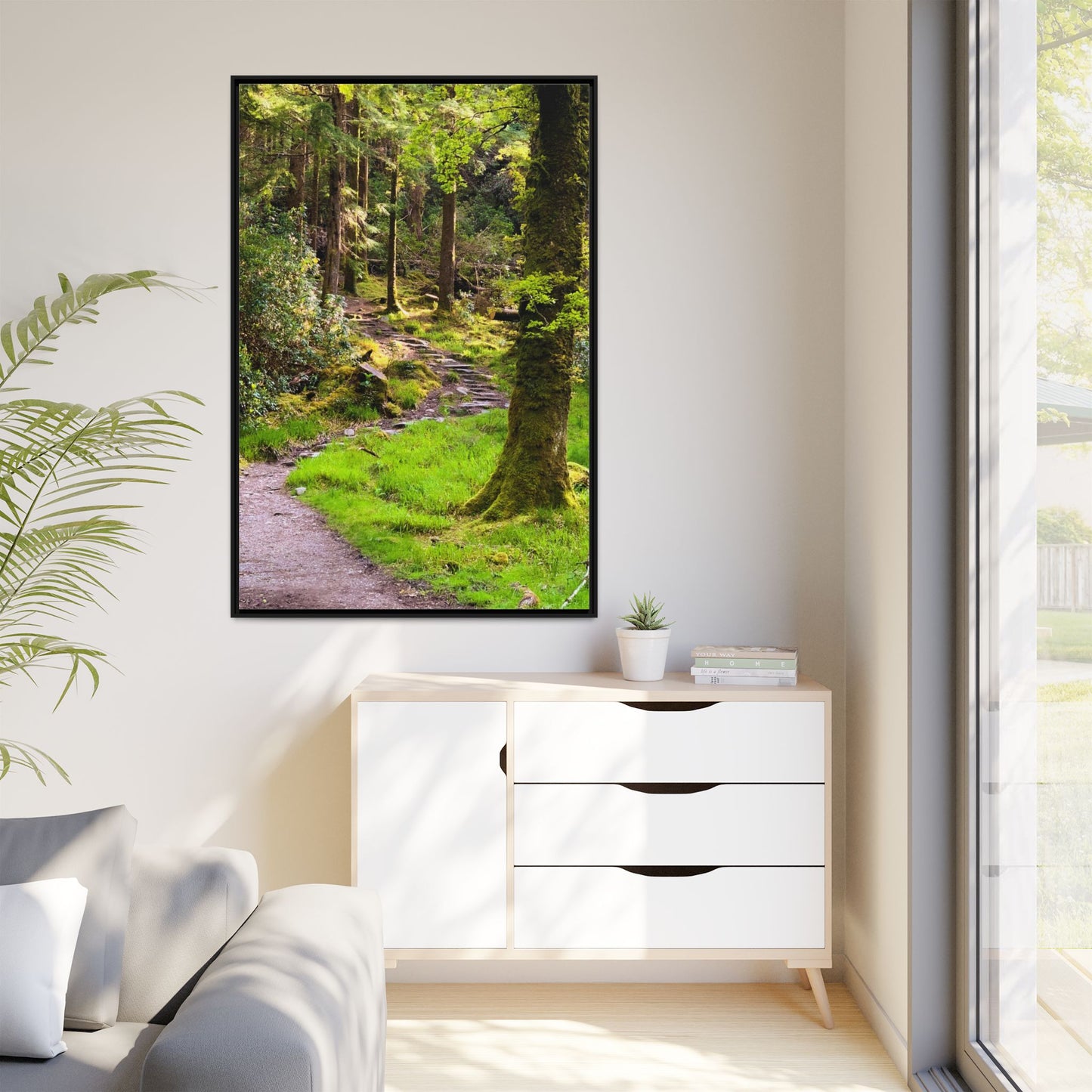 Torc Trail Matte Canvas, Framed (Multi-color)