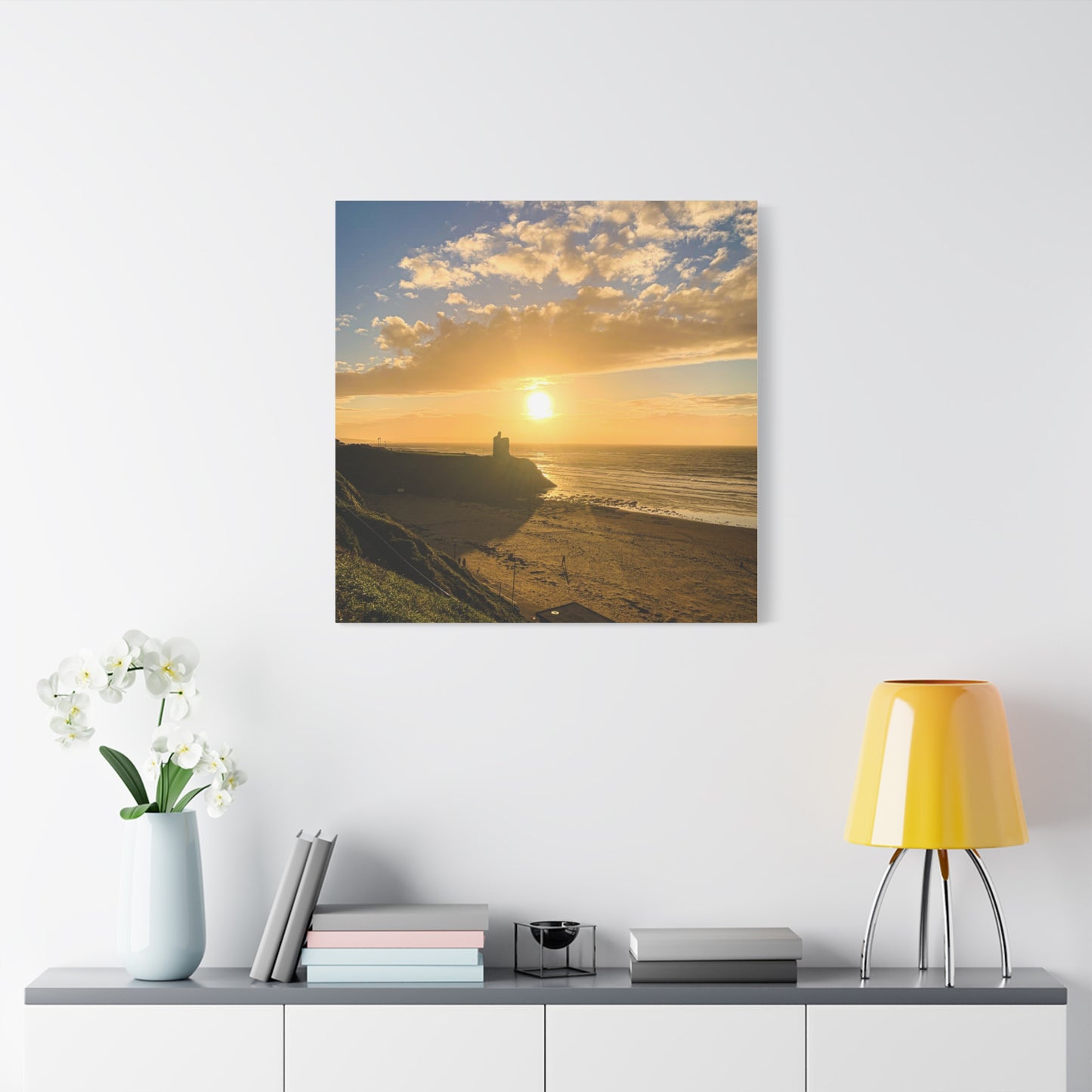 Ballybunion Sunset Castle Matte Canvas, Stretched, 1.25"