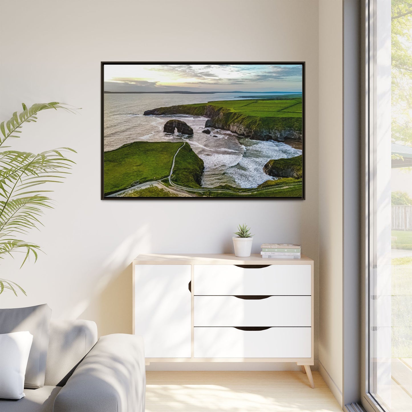 Virgin Rock Matte Canvas, Framed (Multi-color)