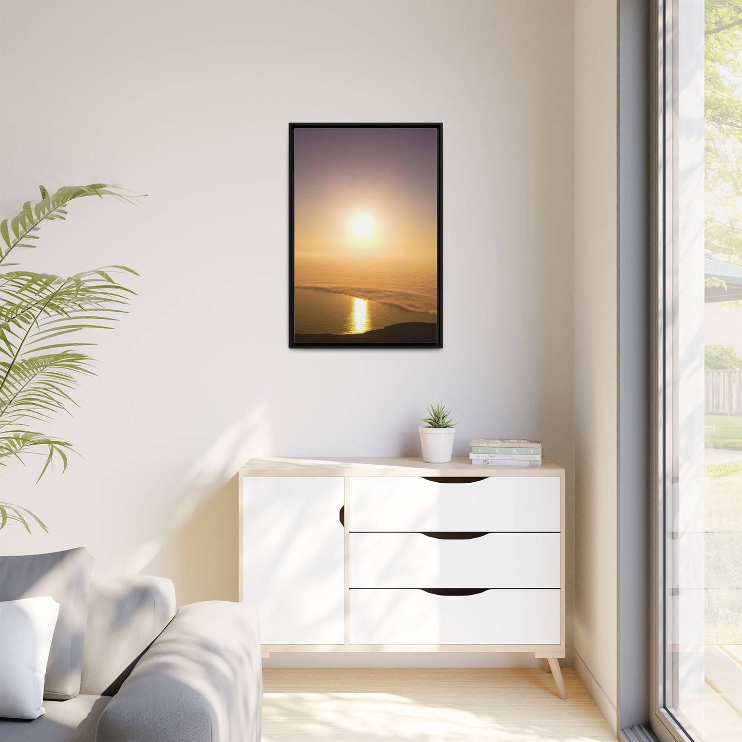 Sunset on Mount Brandon Matte Canvas, Framed (Multi-color)