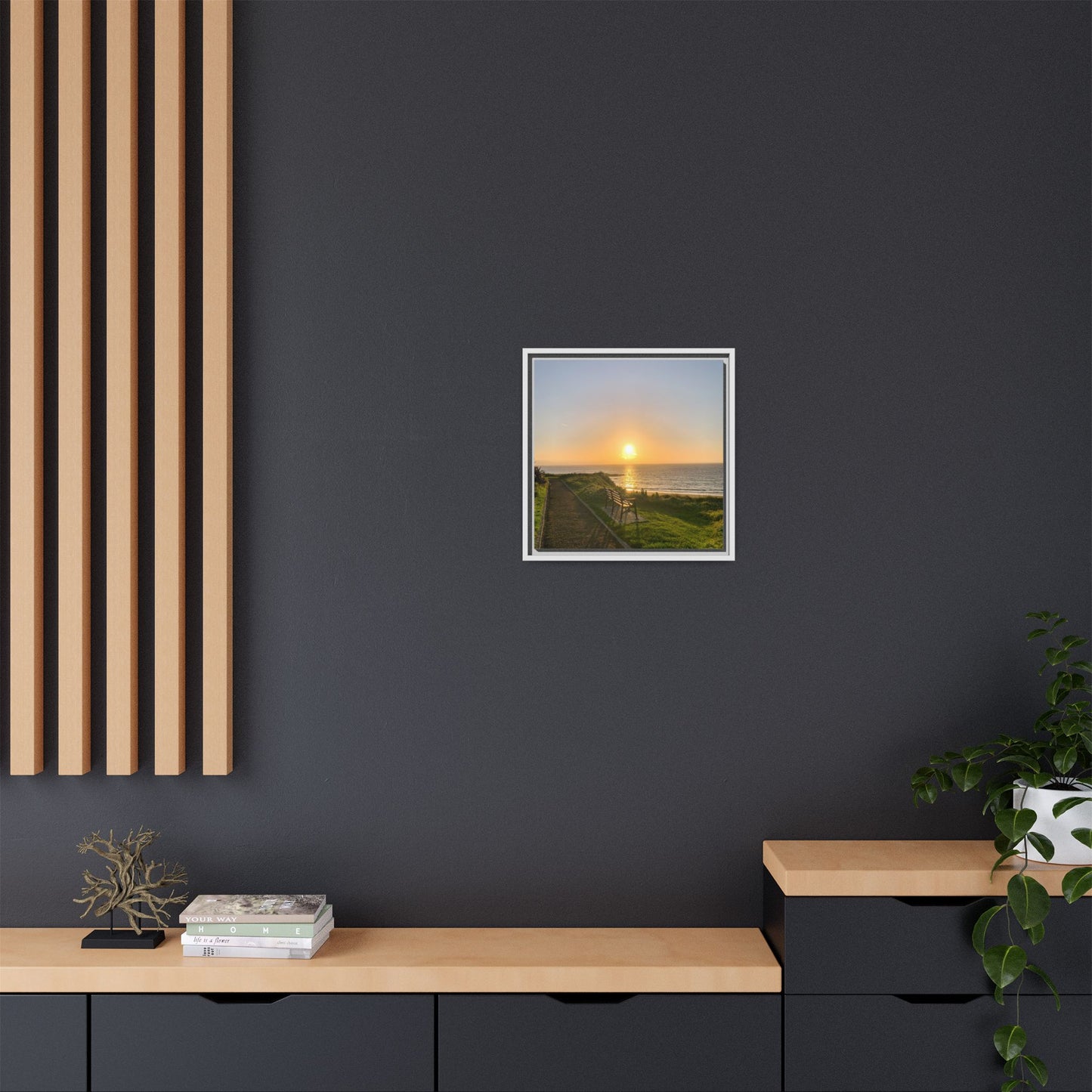 Sunset in Ballybunion 2 Matte Canvas, Framed (Multi-color)