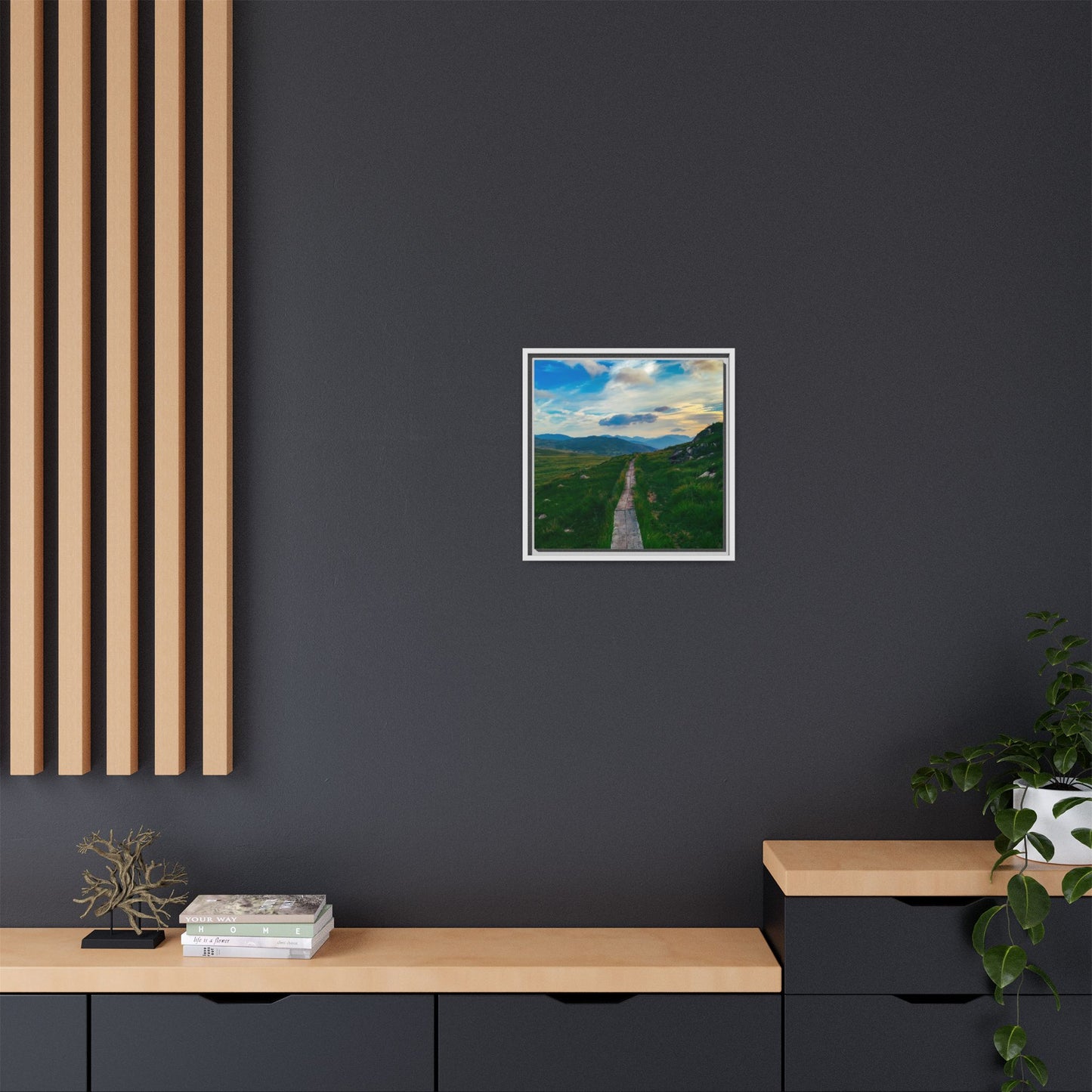 Torc Mountain Trail Matte Canvas, Framed (Multi-color)