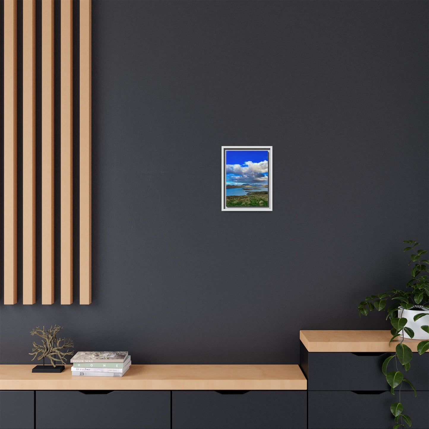 Unknown Mountain Matte Canvas, Framed (Multi-color)