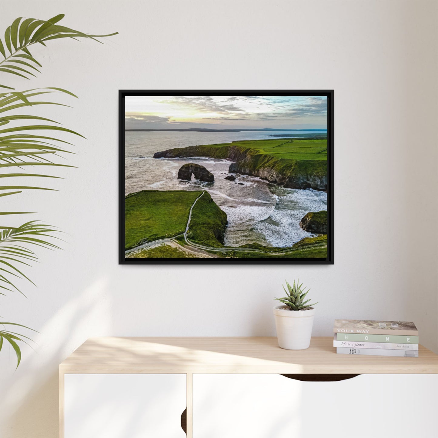 Virgin Rock Matte Canvas, Framed (Multi-color)