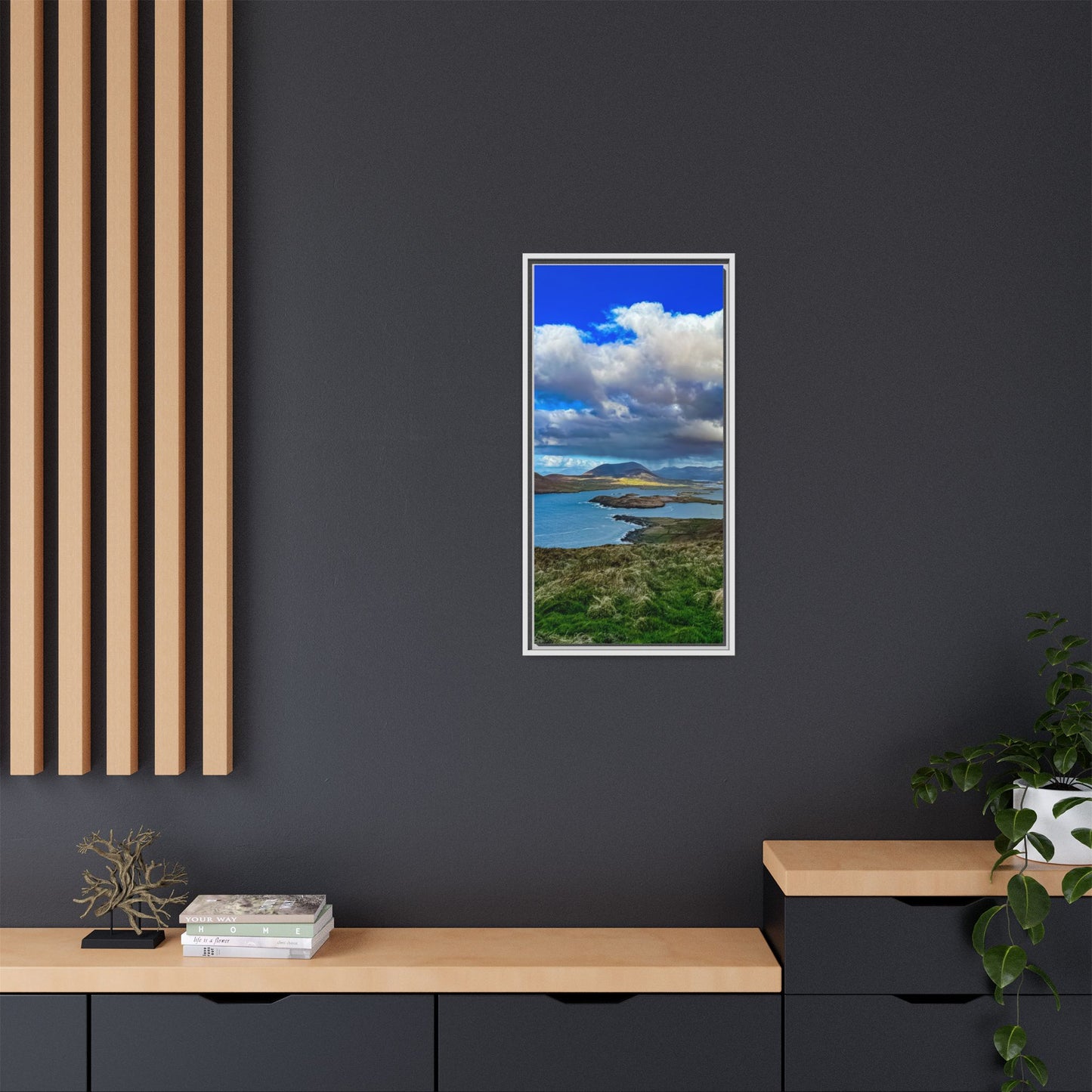 Unknown Mountain Matte Canvas, Framed (Multi-color)
