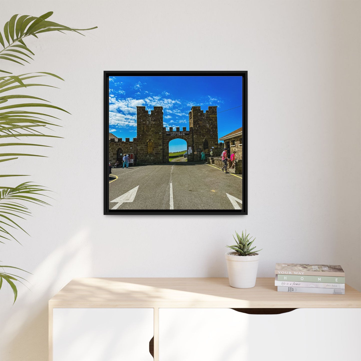 Ballyheigue Golf Club Gates Matte Canvas, Framed (Multi-color)