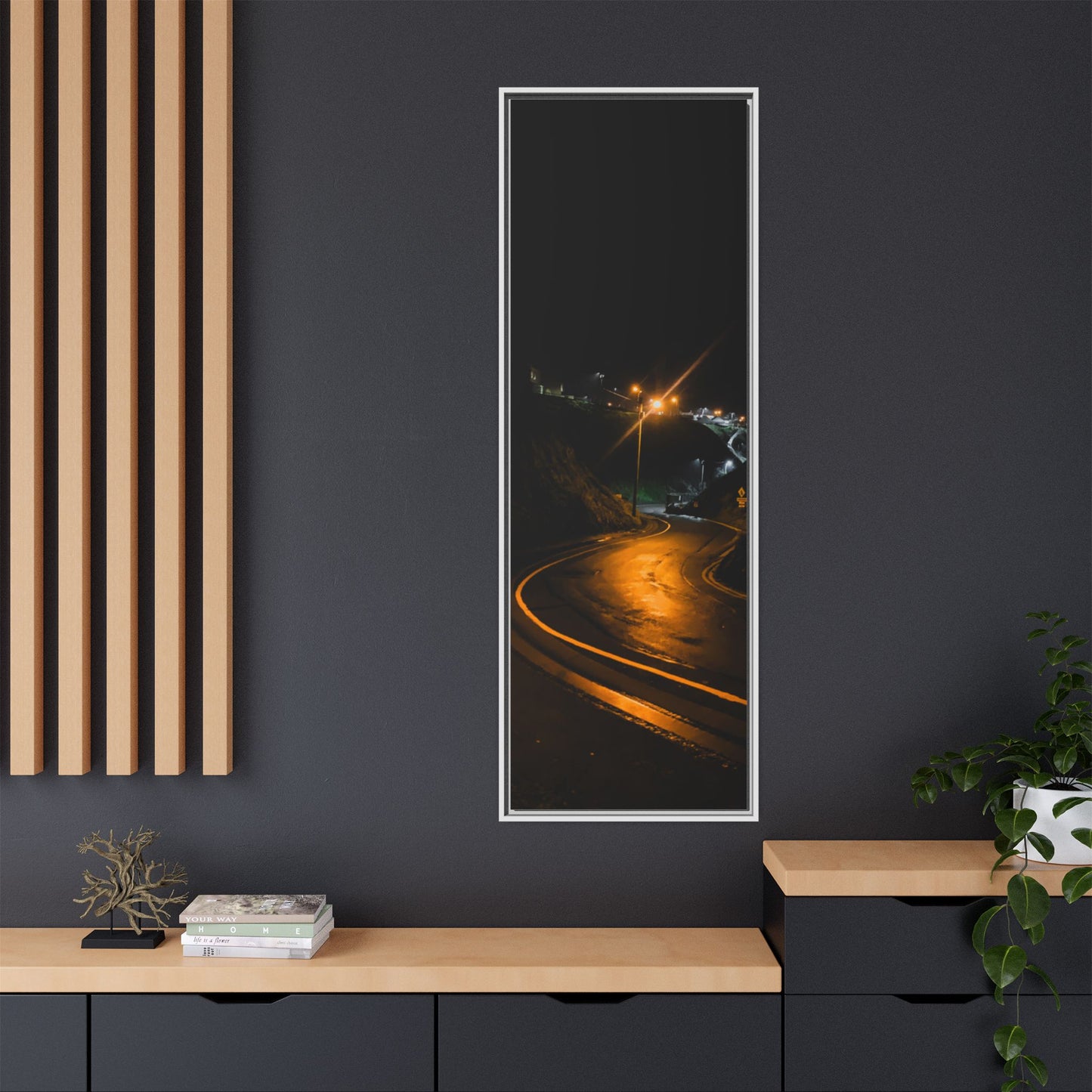 Ballybunion at Night Matte Canvas, Framed (Multi-color)