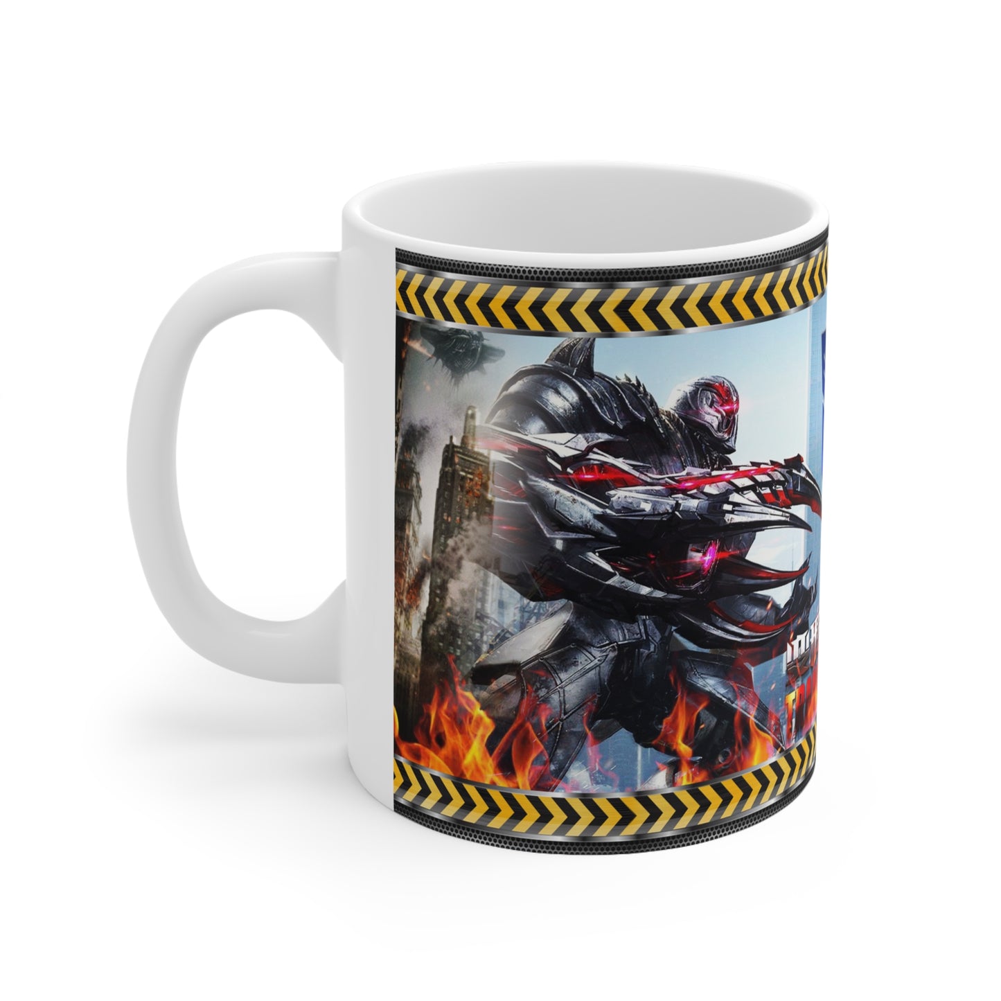 Transformers-Inspired Ceramic Coffee Cups - 11oz & 15oz with Bold Graphics