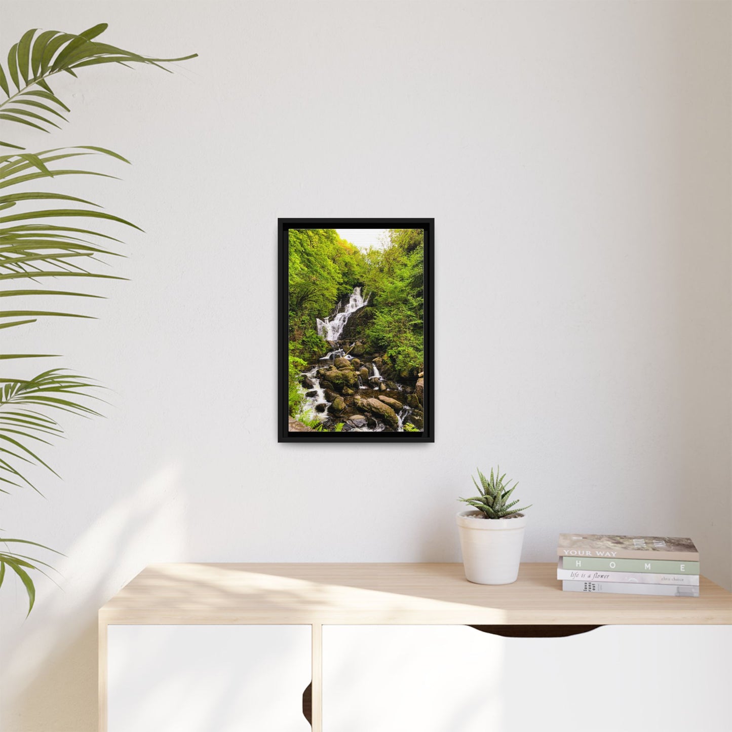 Torc Waterfall Matte Canvas, Framed (Multi-color)